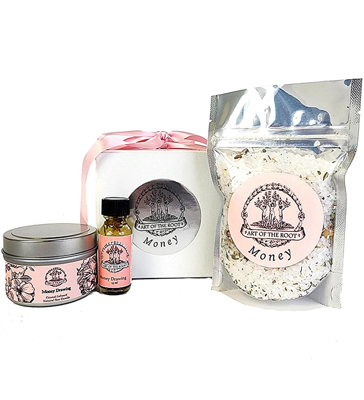 Money Ritual Gift Set | Enhance Abundance Prosperity & Wealth | Handmade Hoodoo & Wiccan Magic with Herbs & Oils - Buy Online on GoSupps.com
