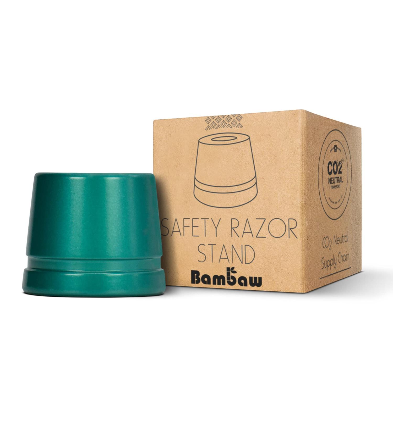 Bambaw Sea Green Safety Razor Stand | Razor Holder Shave Stand | Shaver Holder Stand fits only Metal Safety Razors | Double Edge Razor Stand | Razor Stand Holder | Shaving Stand - Buy Online on GoSupps.com