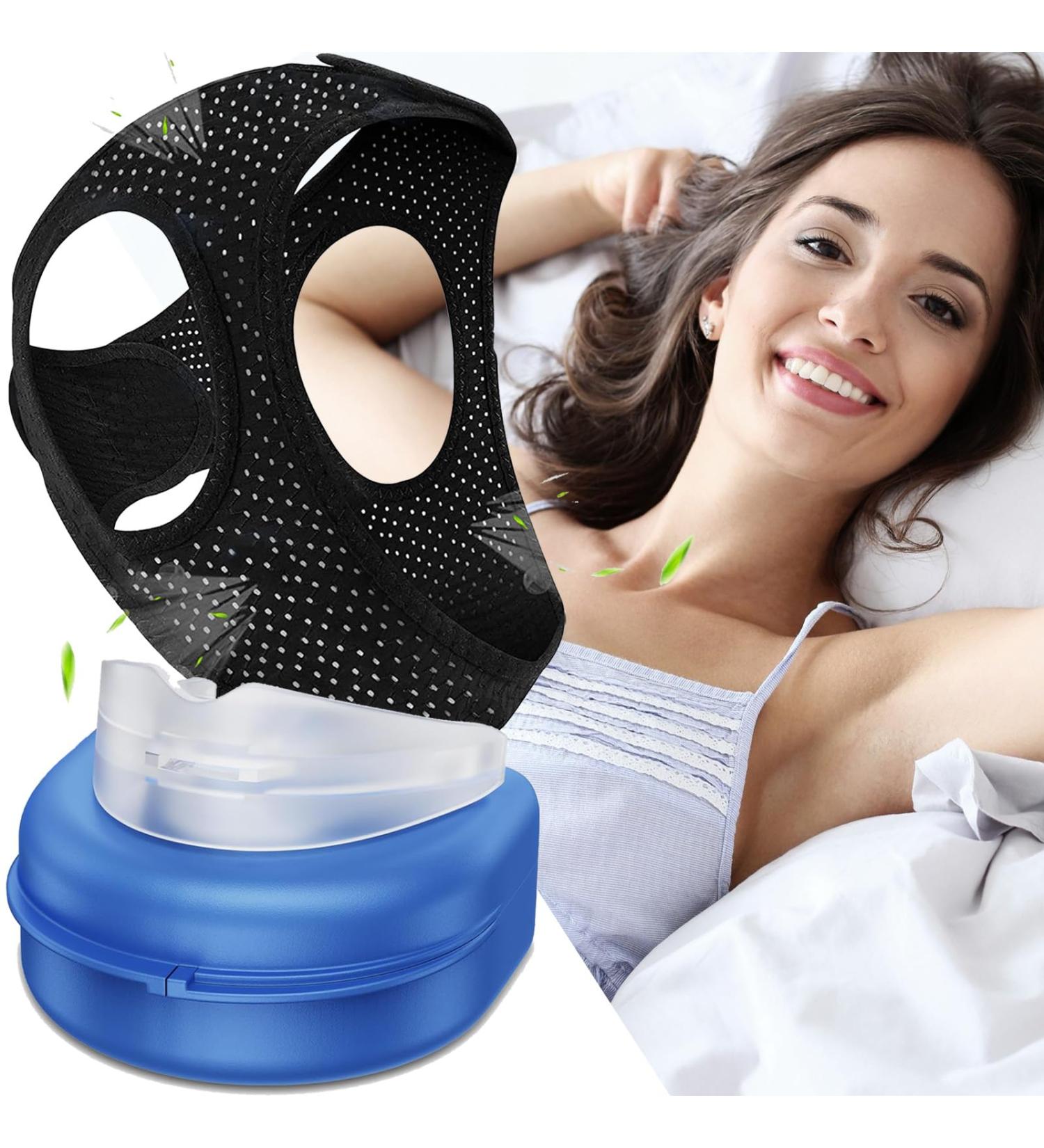 Anti Snoring Devices Anti Snoring Mouth Guard Chin Straps for Snoring Stop Snoring Devices Effective Snoring Solution Anti-Snoring Mouthpiece and Chin Straps for Men and Women to have a better sleep - Buy Online on GoSupps.com