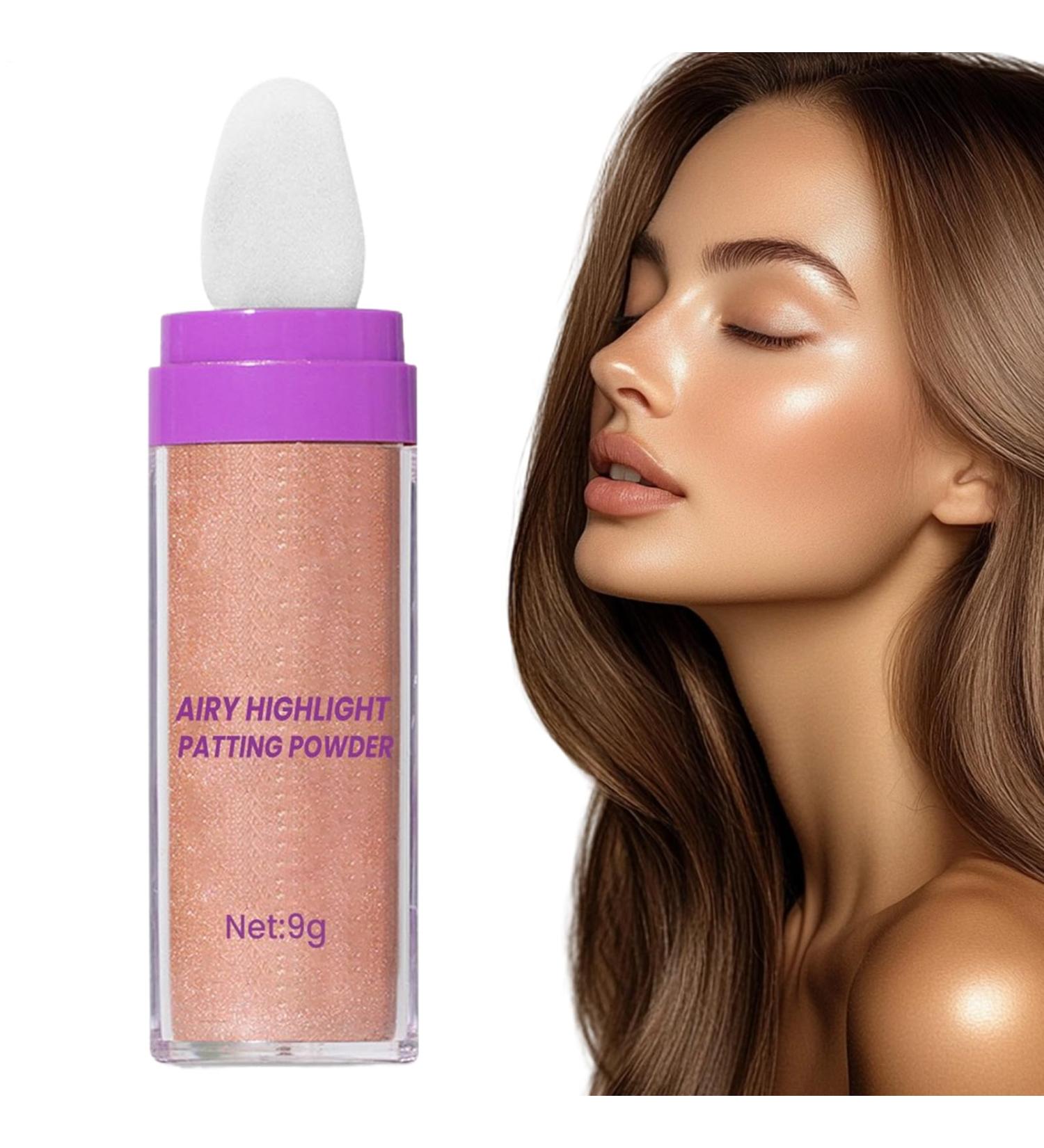 Duqulle Powder Highlighter makeup waterproof whitening powder 9 g waterproof oilregulating highlighter makeup for all skin types face and body brown - Buy Online on GoSupps.com