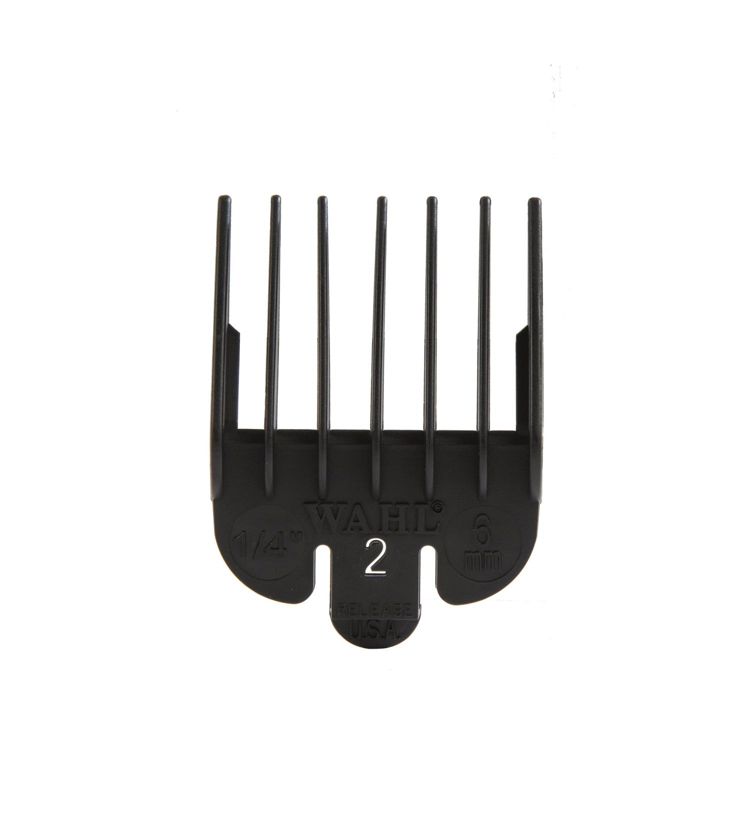 Wahl Professional 2 Guide Comb Attachment 14 (6.0mm) - 3124-001 - Ideal for Stylists and Barbers - Black - Buy Online on GoSupps.com
