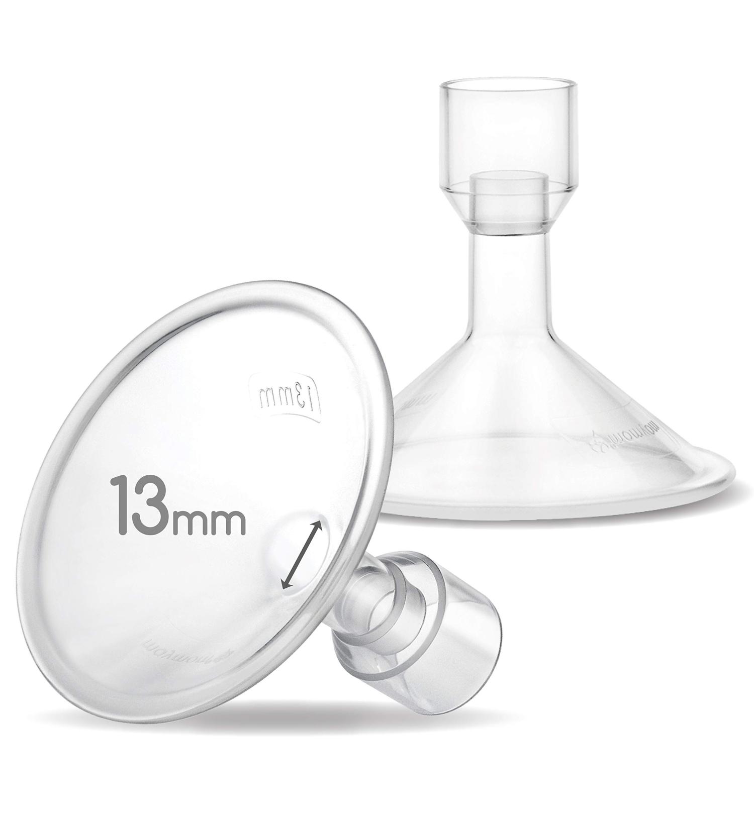 Maymom Myfit 13Mm Shields Compatible with Medela Breast Pump- Personalfit Freestyle Harmony Maxi Connector Connect to Widemouth/Narrow Connector Personalfit/Freestyle Flex Connector 2Pcs - Buy Online on GoSupps.com