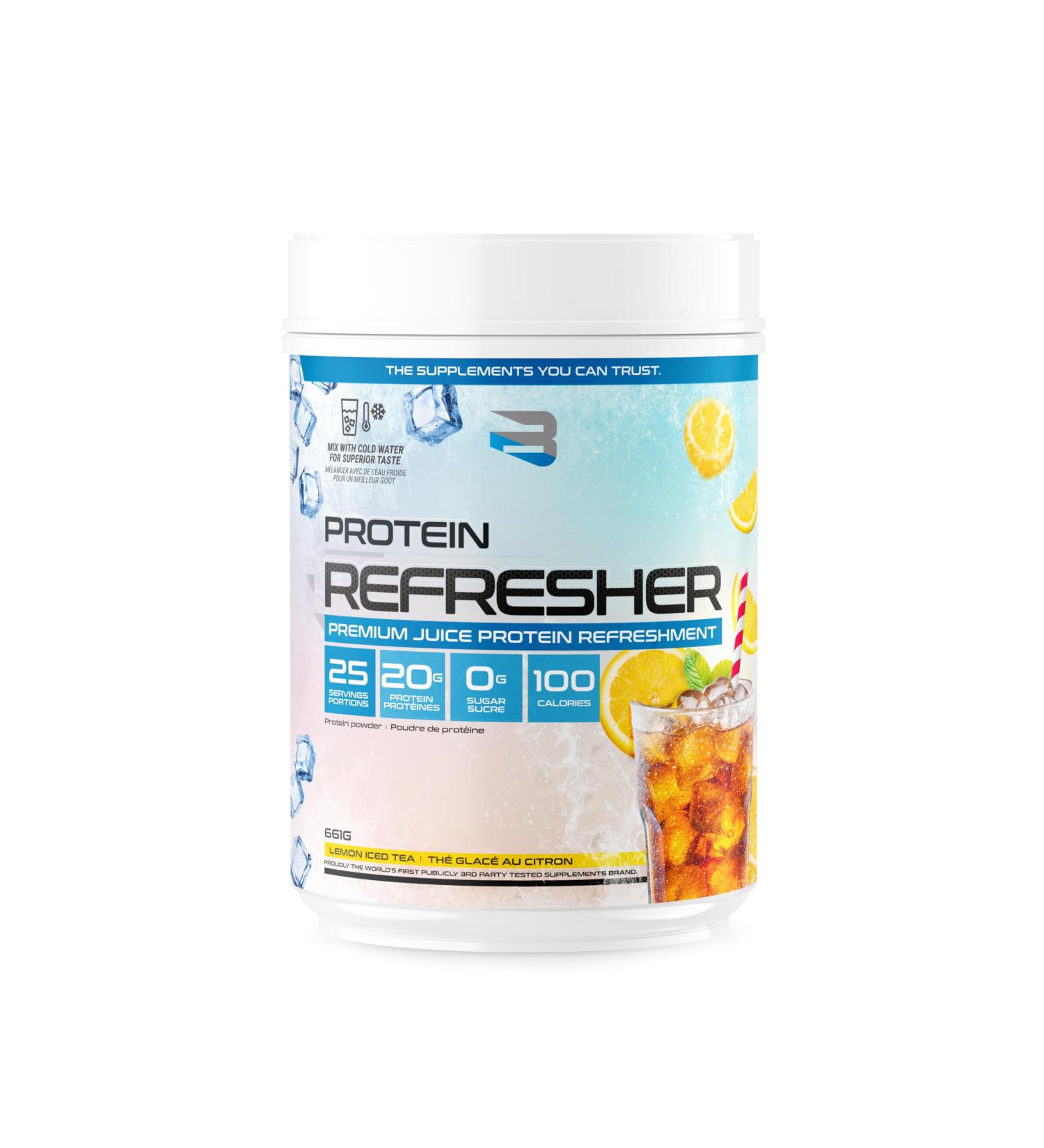 Buy Protein Refresher (25 Servings) - Lemon Iced Tea Whey Protein Powder for Fitness & Bodybuilding | 25 Scoops of Refreshing Protein Boost - Buy Online on GoSupps.com