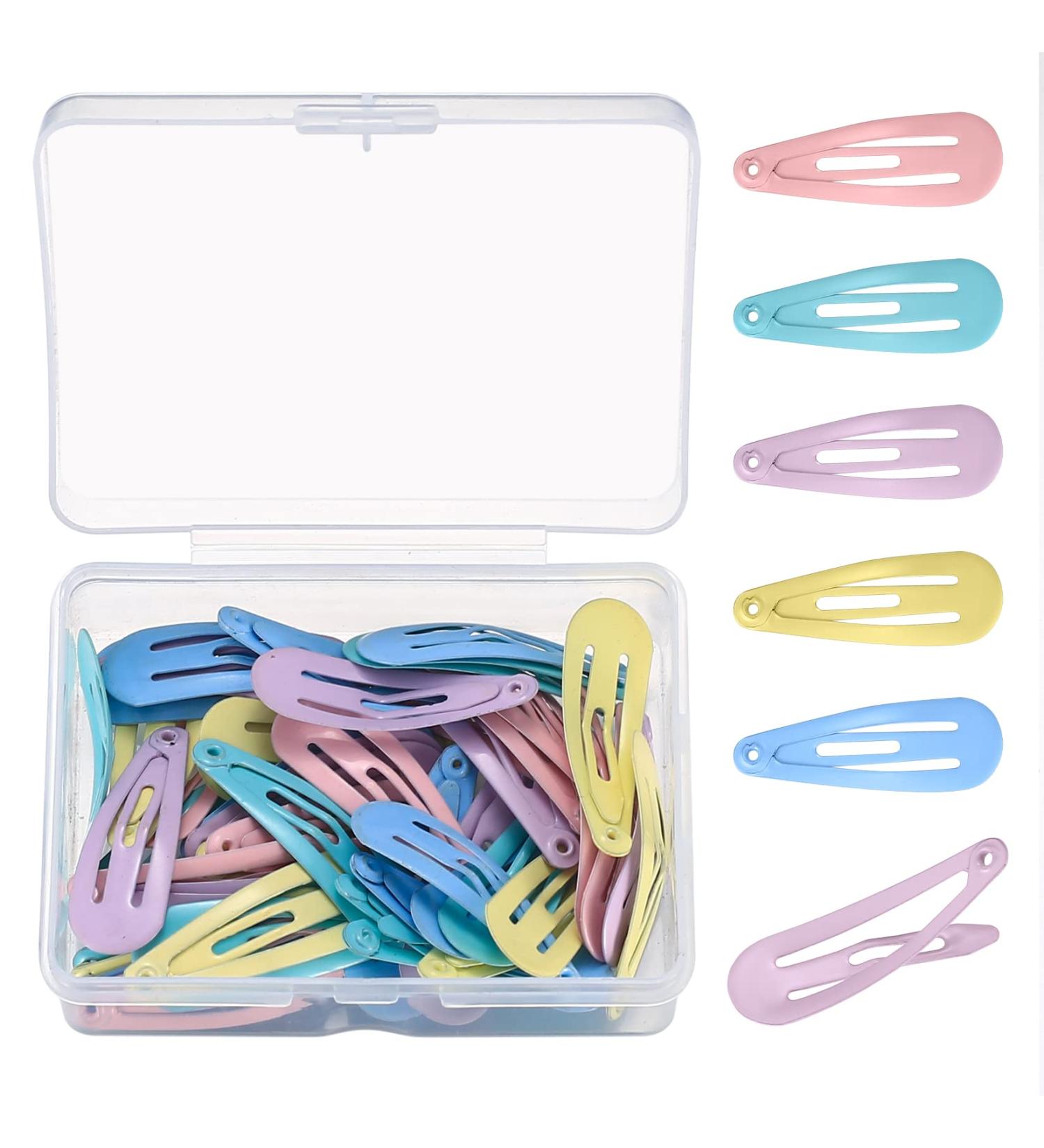 50 Small Hair Clips for Baby Girls & Women - Perfect for Fine Hair - 3 cm / 1.2 inch - Buy Online on GoSupps.com