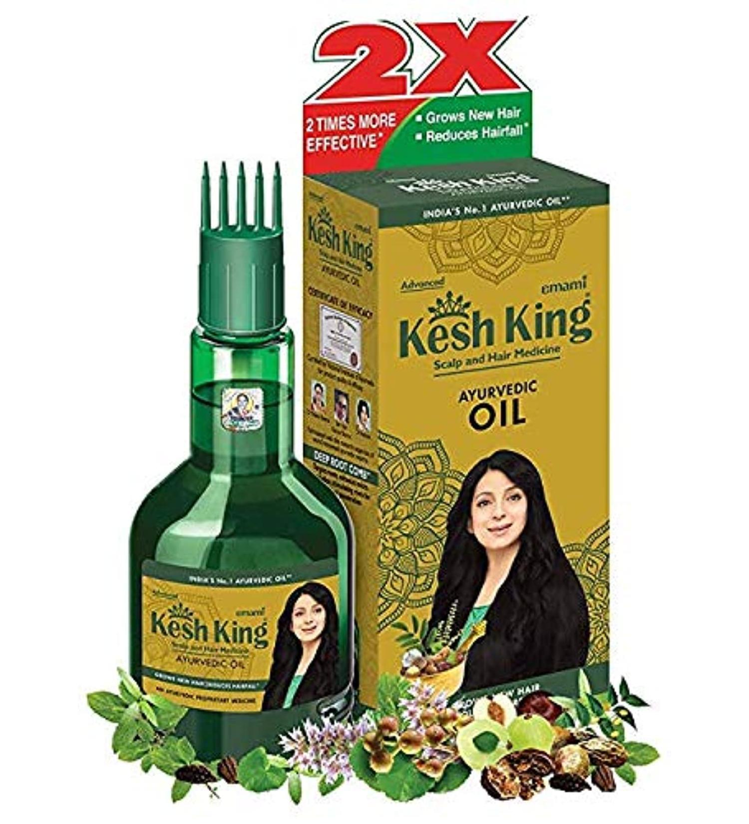 Kesh King Herbal Ayurvedic Hair Oil - 100 Ml - Promotes Hair Growth - Buy Online on GoSupps.com