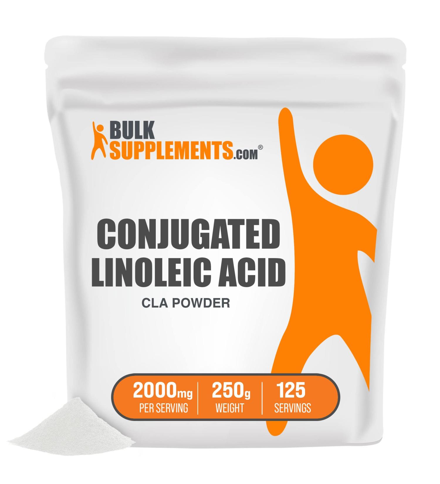BulkSupplements CLA Powder - Weight Management Supplement (250g) - CLA Supplements for Men & Women - Buy Online on GoSupps.com