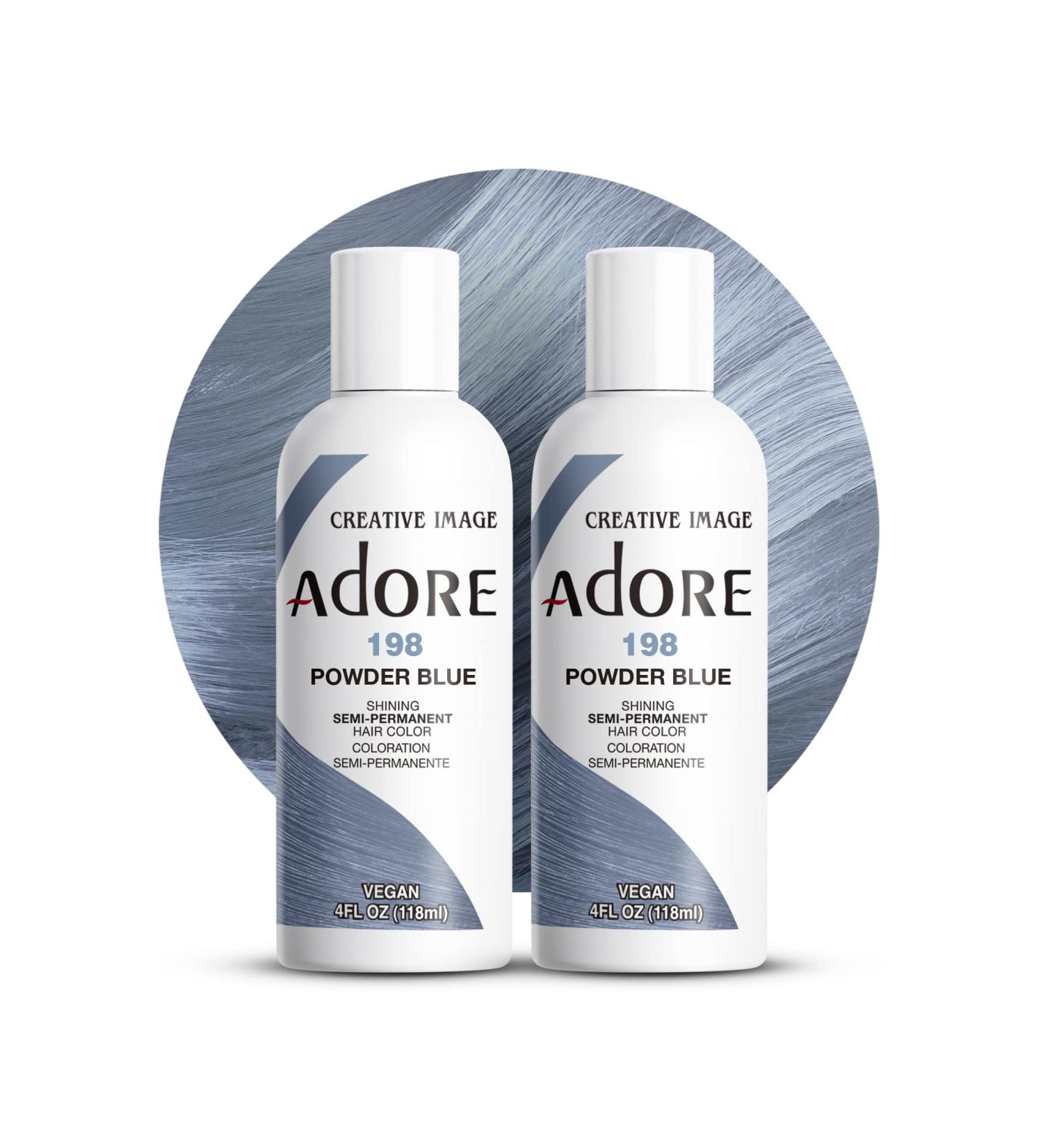 Adore Shining Powder Blue Hair Color 118ml #198 - Pack of 1 - Buy Online on GoSupps.com