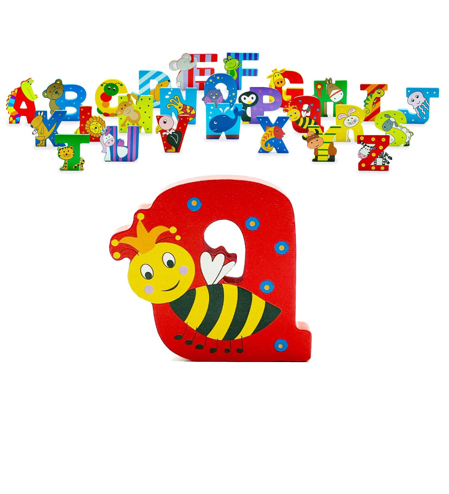 Orange Tree Toys Alphabet Letter Q - Vibrant Wooden Educational Toy - Buy Online on GoSupps.com
