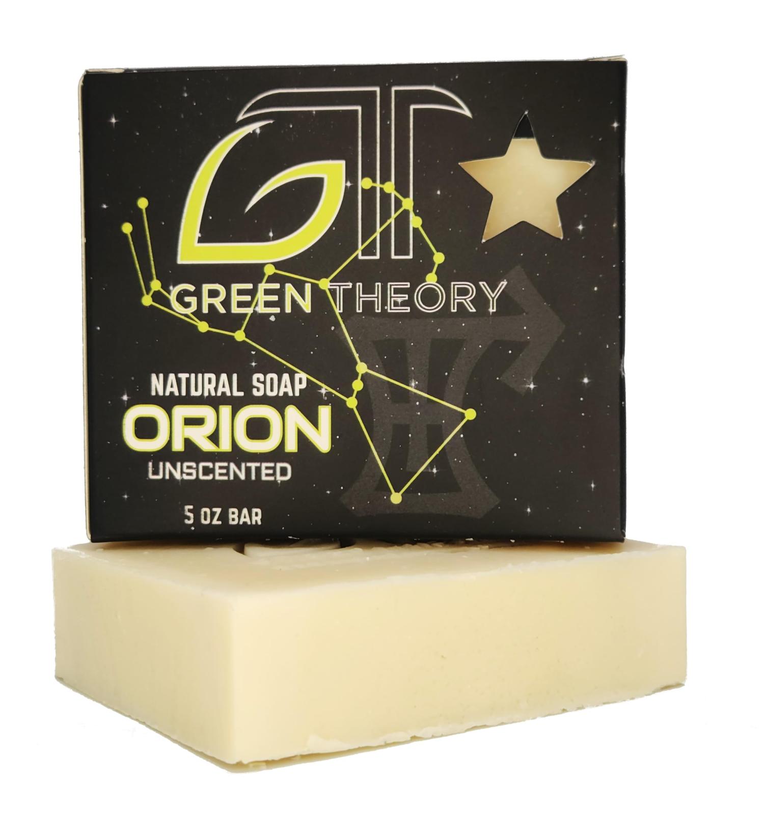 Orion Unscented Natural Soap - Cold Processed with Natural Oils & Zinc Oxide - Made in USA - 5 oz Bar | Green Theory - Buy Online on GoSupps.com