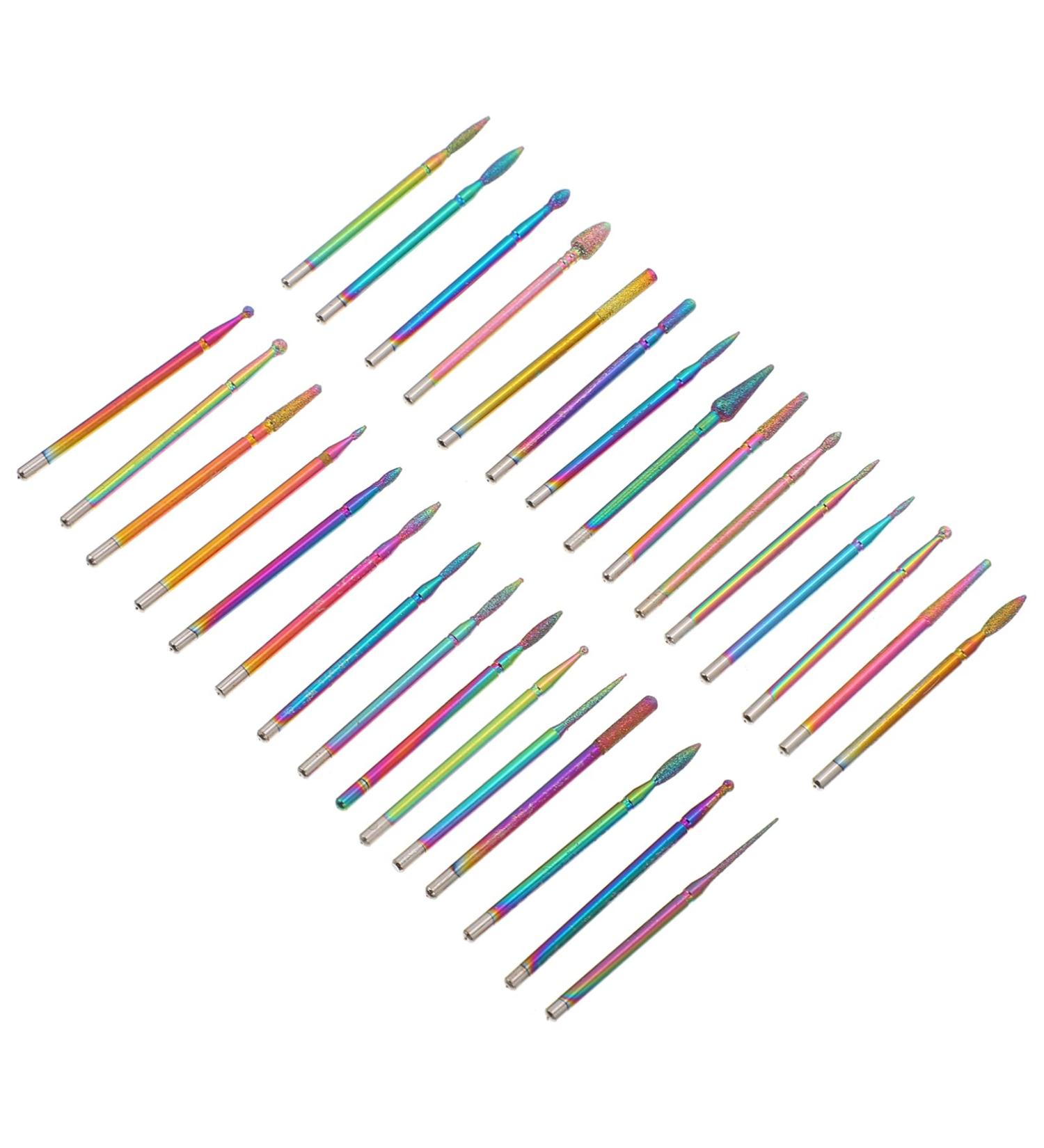 Minkissy Nail Drill Set - Hard Metal Nail Buffer Bits for Manicure Kits | Diamond Grinding Head for Perfect Nails - Buy Online on GoSupps.com