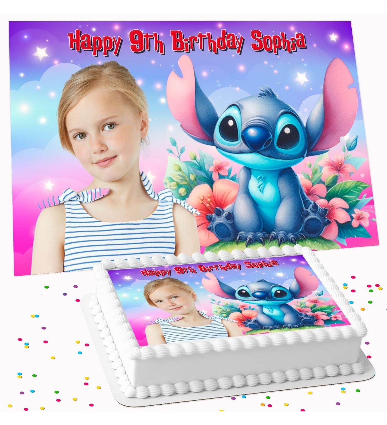 YOUR OWN PHOTO BIRTHDAY PERSONALISED EDIBLE ICING COSTCO CAKE TOPPER DECORATION R1-89