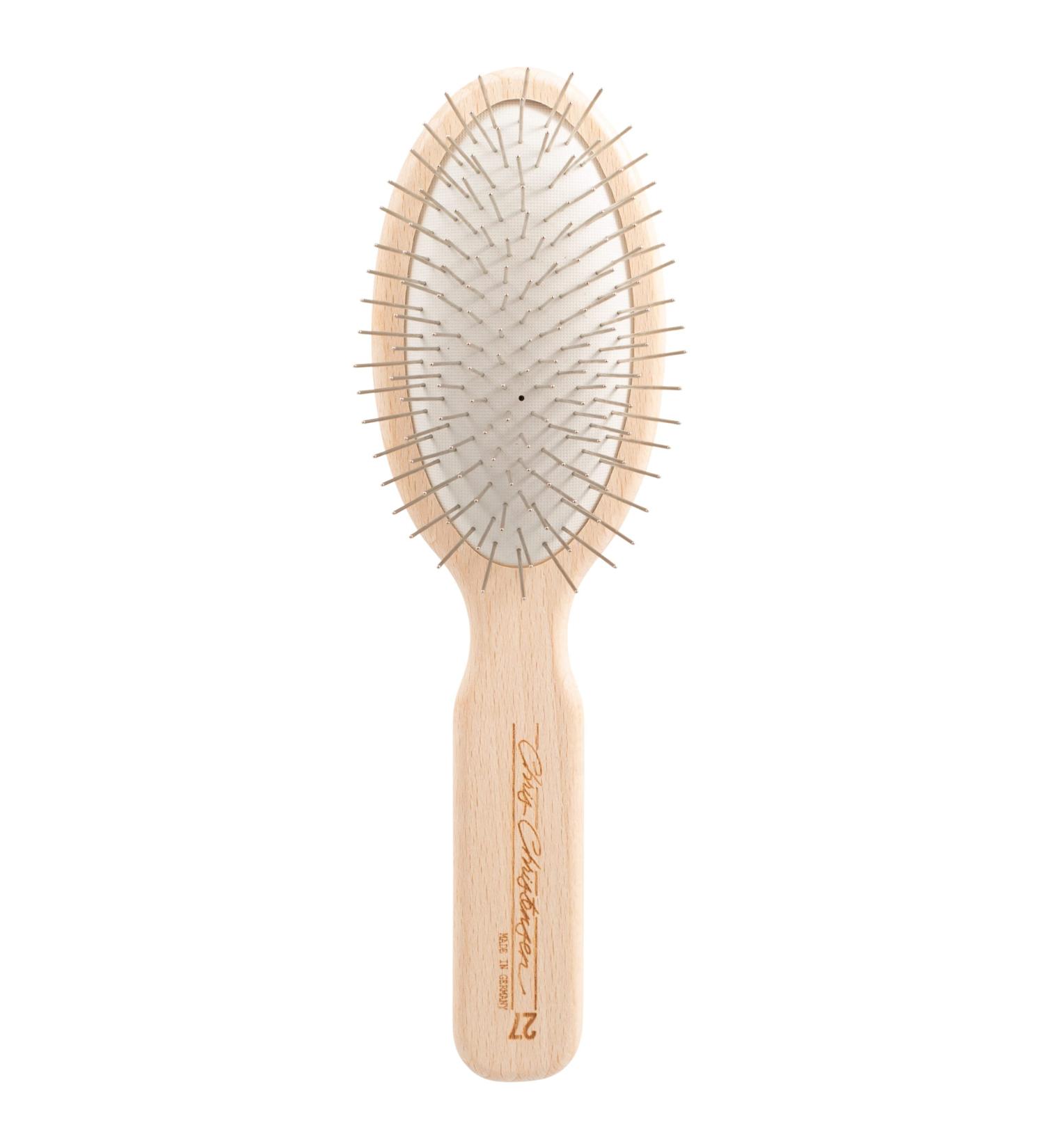 Chris Christensen 27mm Oval Pin Brush - Original Series | Professional Grooming Tool with Stainless Steel Pins and Beech Wood Body - Buy Online on GoSupps.com