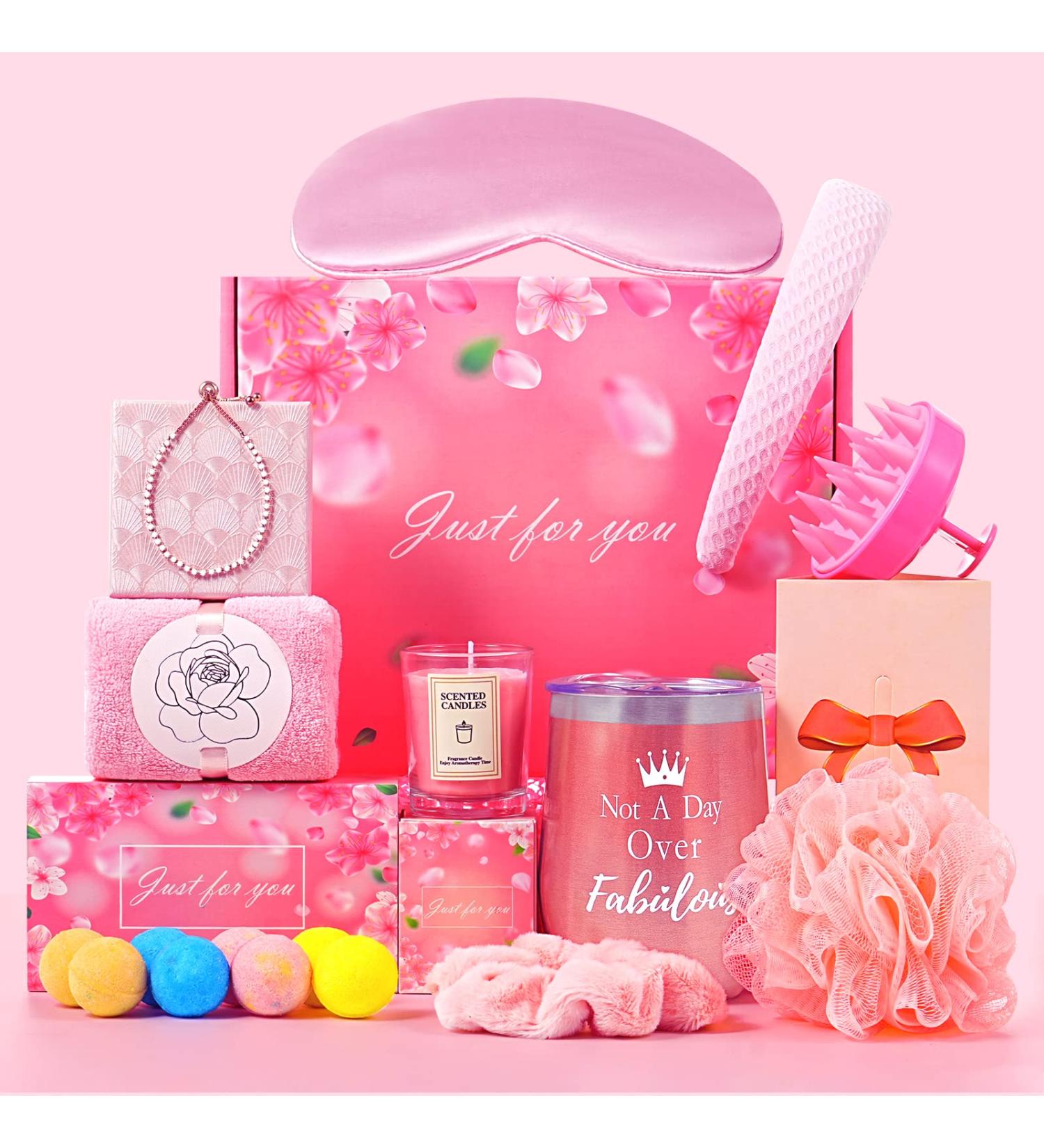 Women's Self-Care Spa Gift Basket - Birthday, Get Well, or Just Because | Thoughtful Unique Gift Set for Mom, Sister, Wife, Best Friend | Perfect Care Package for Her - Buy Online on GoSupps.com