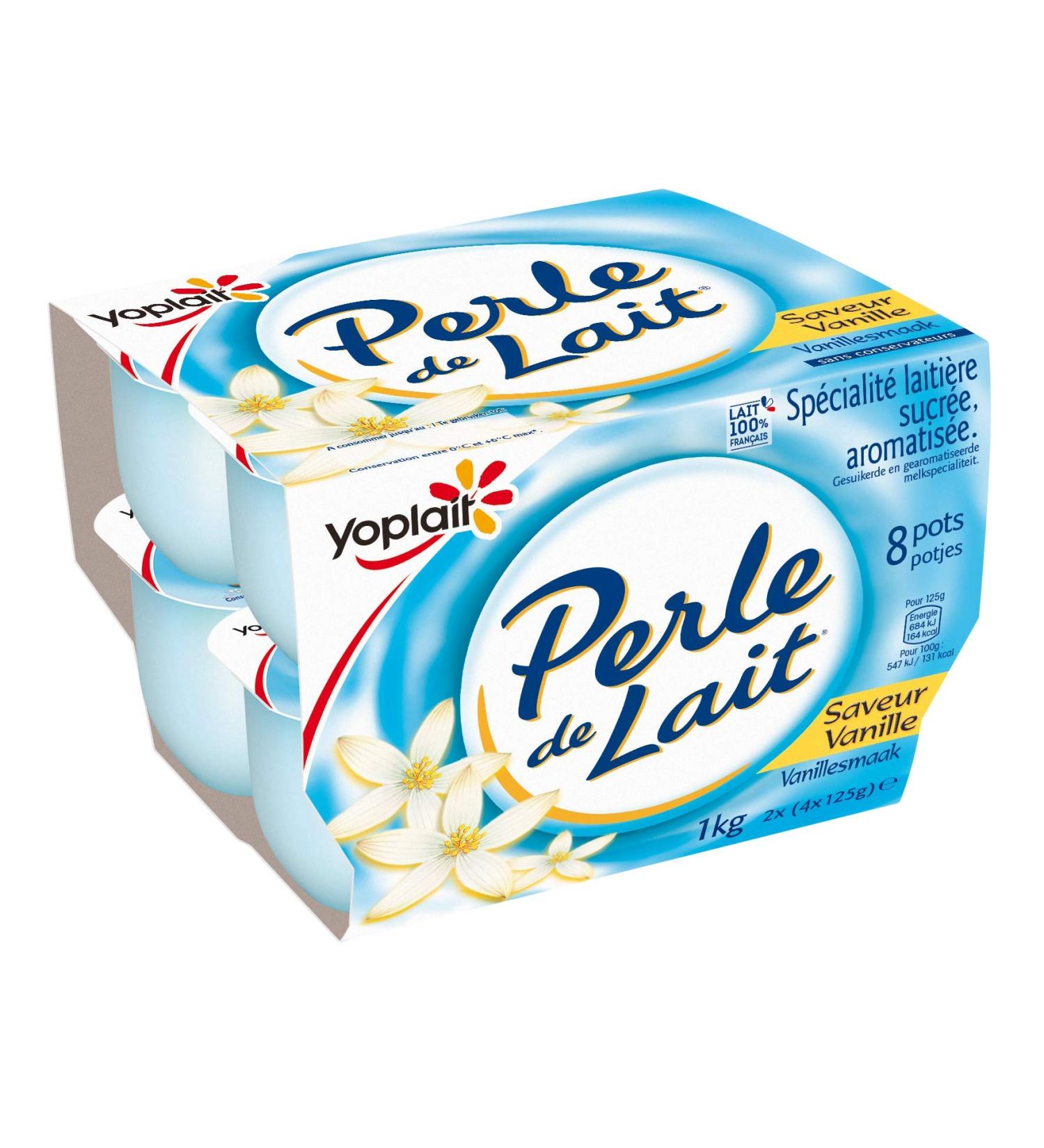 Yoplait Perle De Lait Vanille 8x125g