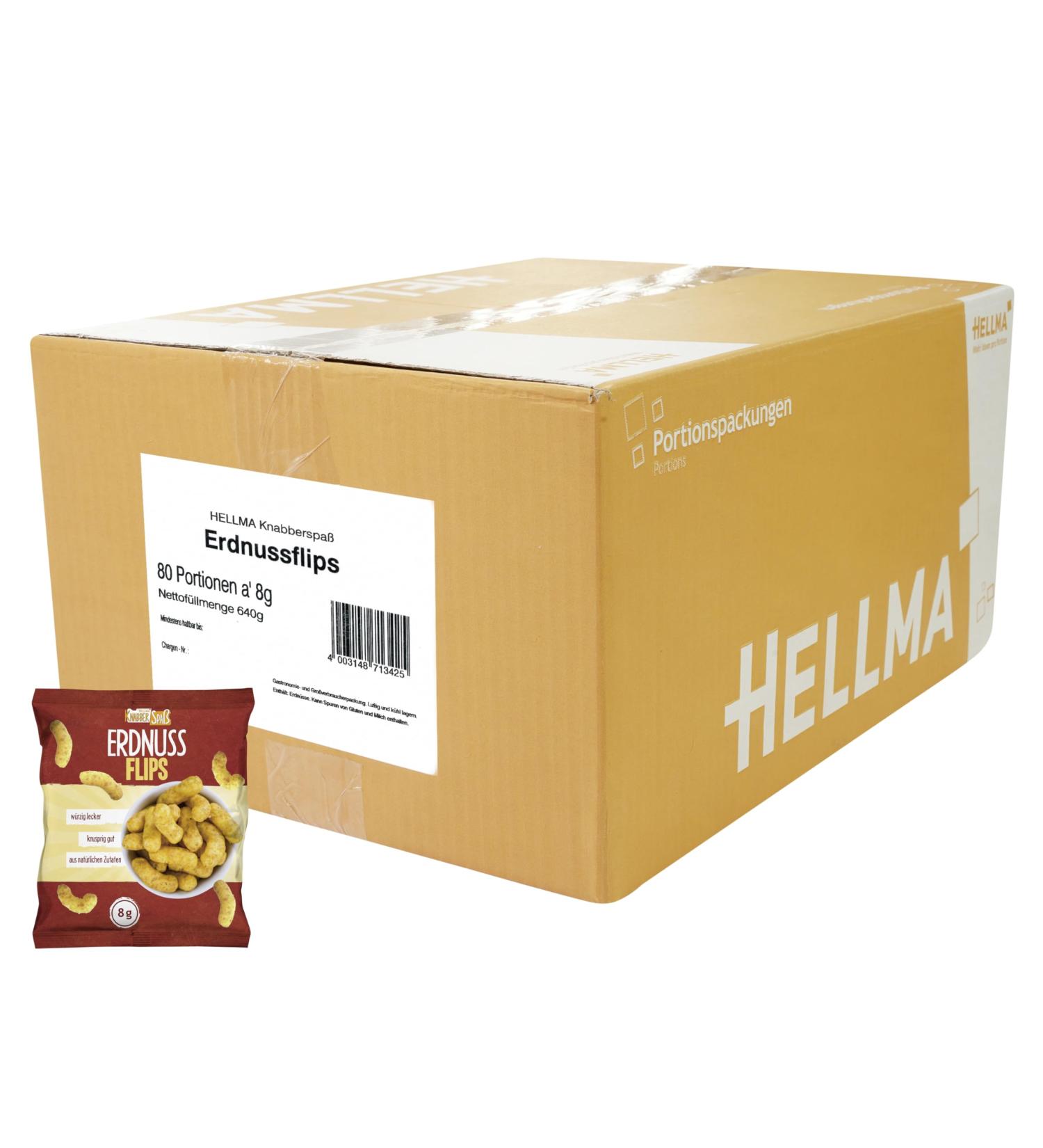HELLMA Peanut Crisps 8g - Delicious Portion Bags for International Shipping | Perfect Snack for Any Occasion - Buy Online on GoSupps.com