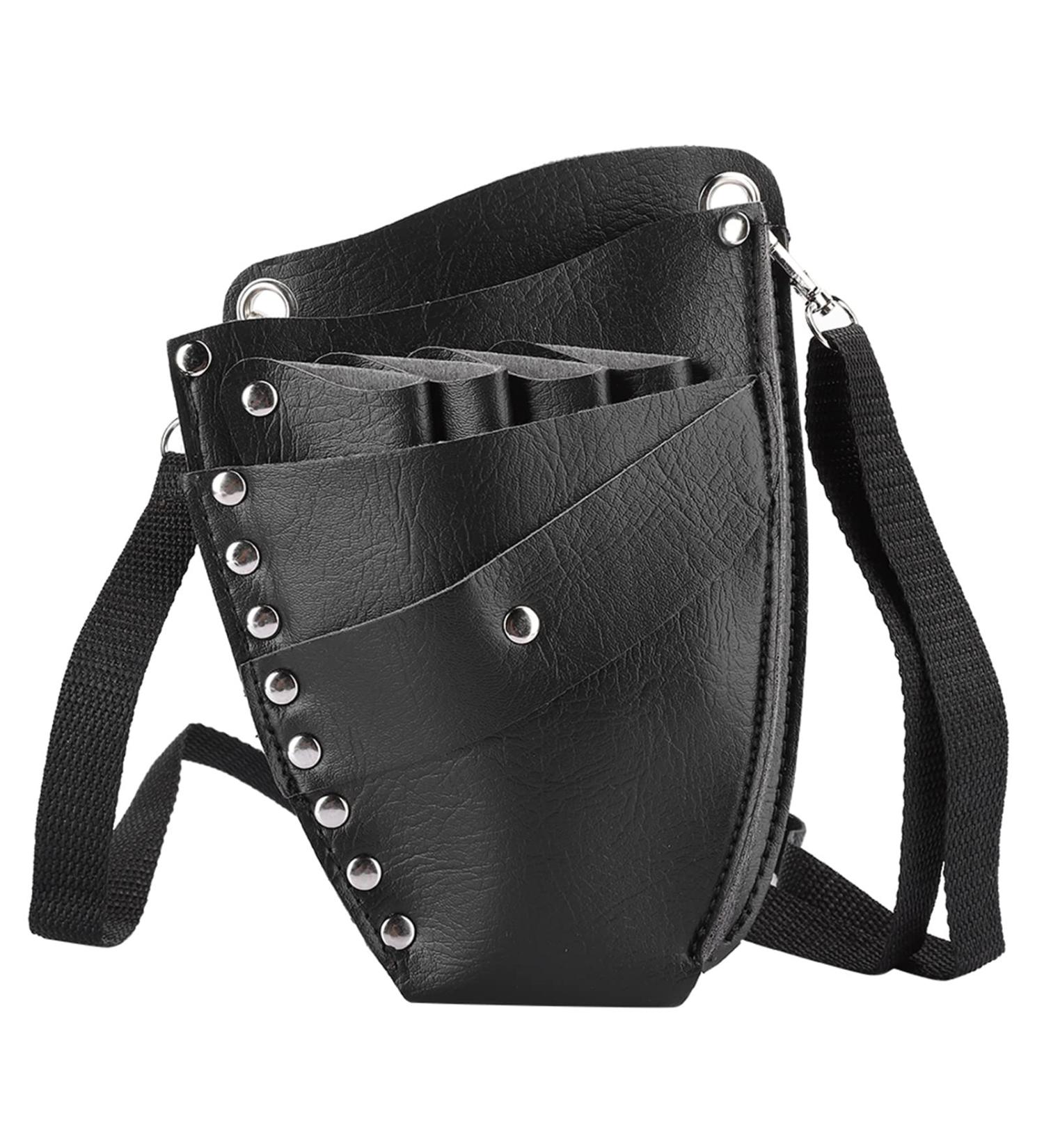 Professional Hairdressing Tool Storage Waist Bag - Scissors & Comb Organizer for Salons | PU Material - Buy Online on GoSupps.com
