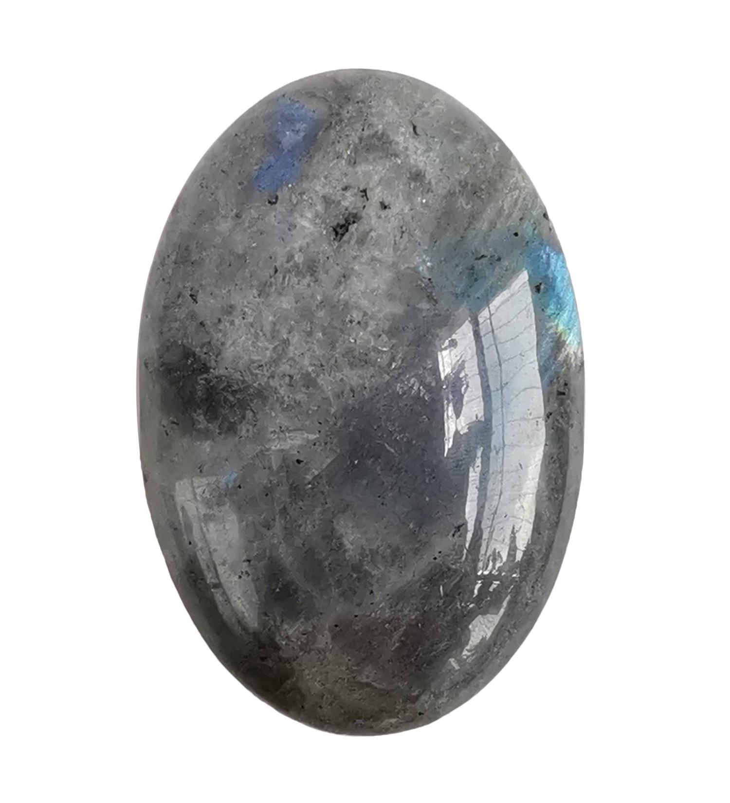 Manekieko Natural Moonstone Worry Stones - Oval Palm Pocket Healing Crystal for Energy & Spa Massage - Buy Online on GoSupps.com