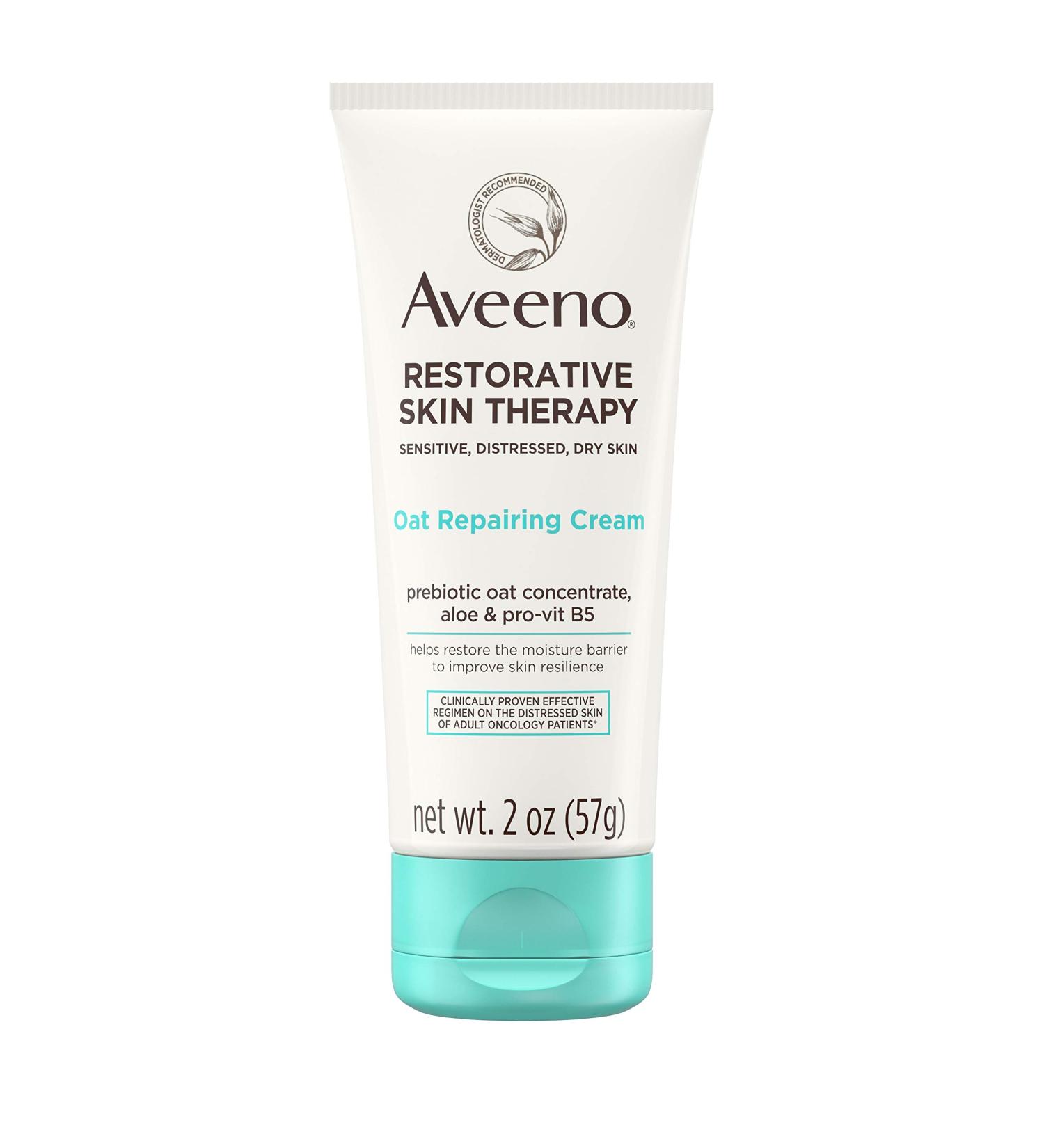 Aveeno Restorative Skin Therapy Oat Repairing Cream 2 oz - Nourish & Repair Dry Skin - Buy Online on GoSupps.com