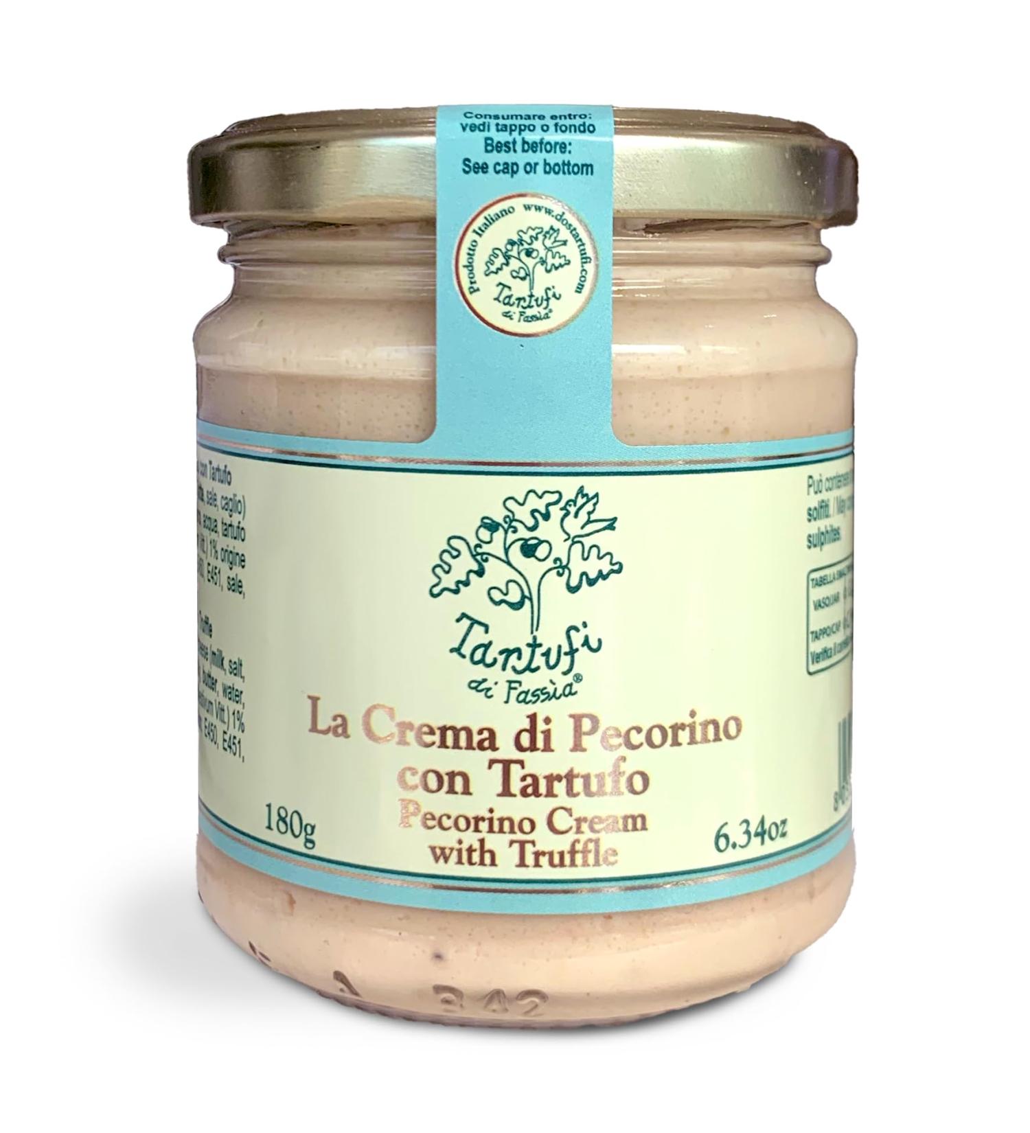 Pecorino Cream with Summer Truffle 180g - Gourmet Italian Spread | International Shipping Available - Buy Online on GoSupps.com