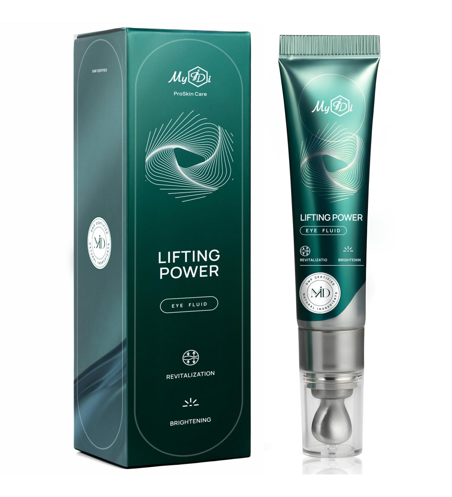 Rejuvenating Anti Aging Serum - Lifting Power Eye Fluid - Hydrating Eye Wrinkle Cream for Women with 5 Peptides & Vitamins - Ceramide Hyaluronic Acid Vitamin C Palmitoyl Tripeptide-1-15ml - Buy Online on GoSupps.com