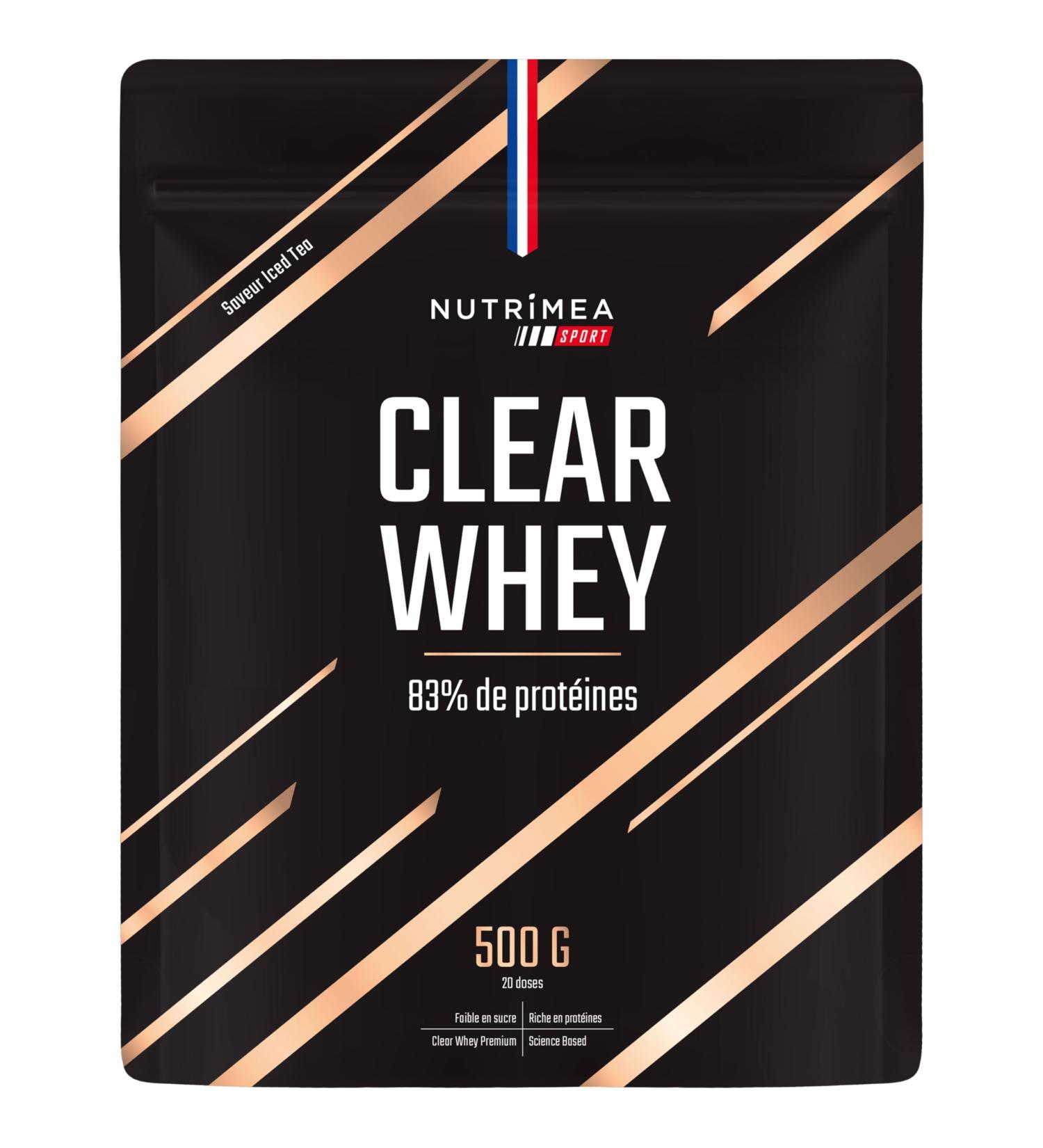 CLEAR WHEY Whey Isolate Protein 83% de Prot ines Performance & R cup ration Saveur Th Glac 20 Portions Nutrimea Sport - Expertise Fran aise - Buy Online on GoSupps.com