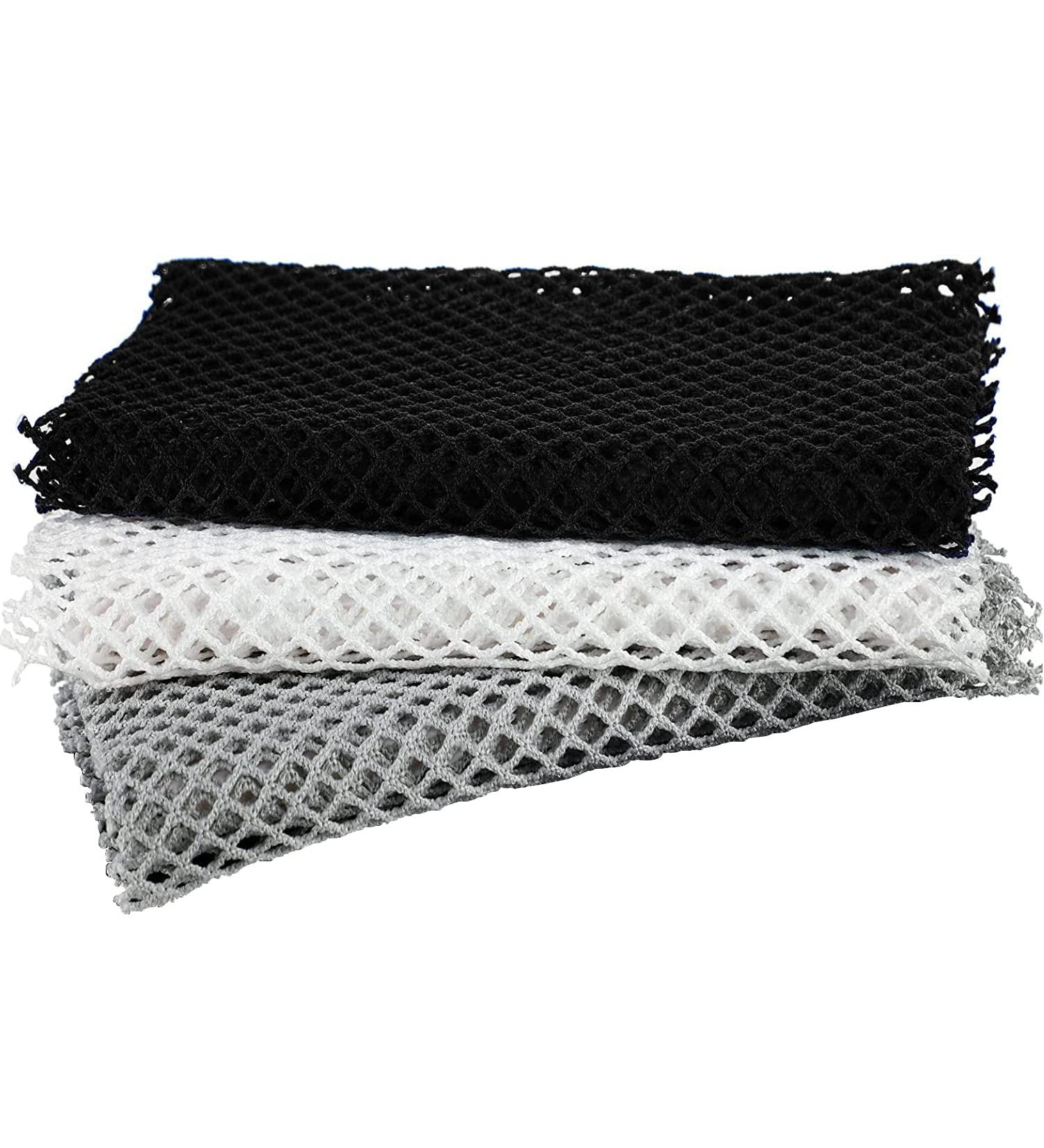 African Bath Sponge Set - Exfoliating Body Scrubber Trio in Black, White, Grey - Buy Online on GoSupps.com