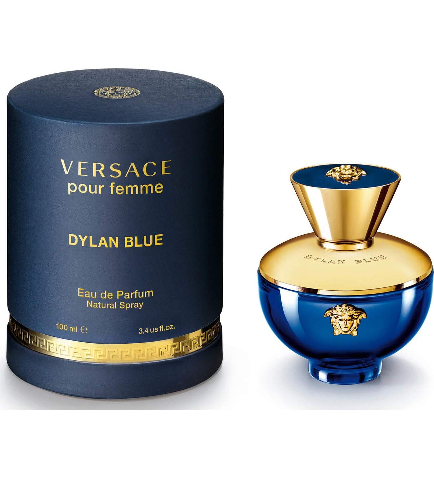 Versace Dylan Blue Pour Femme 3.4 oz Eau de Parfum Spray Fruity 3.4 Fl Oz (Pack of 1)
