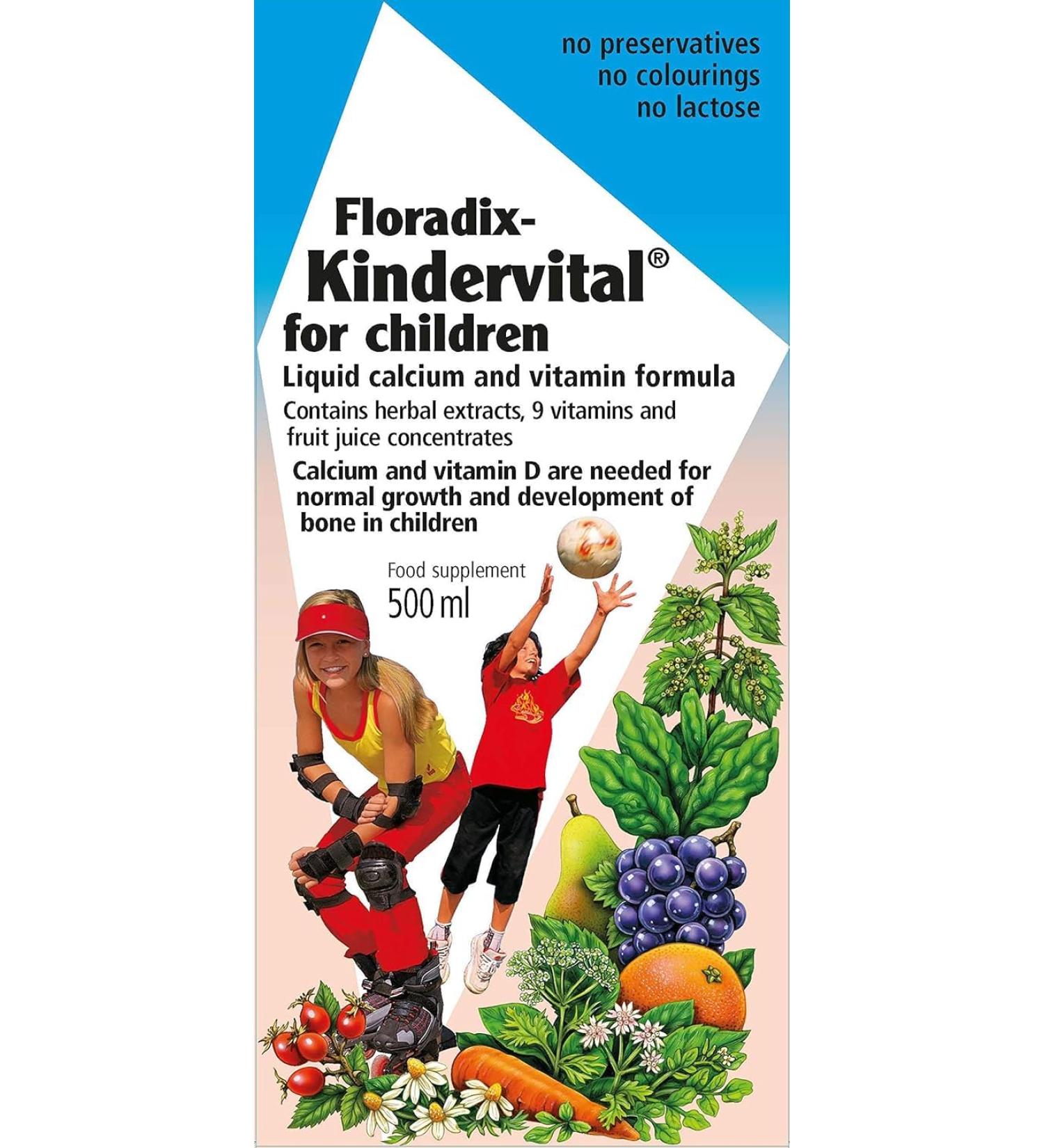  Tudor Kindervital Liquid Formula Calcium and Vitamin D 500 ml - Buy Online on GoSupps.com