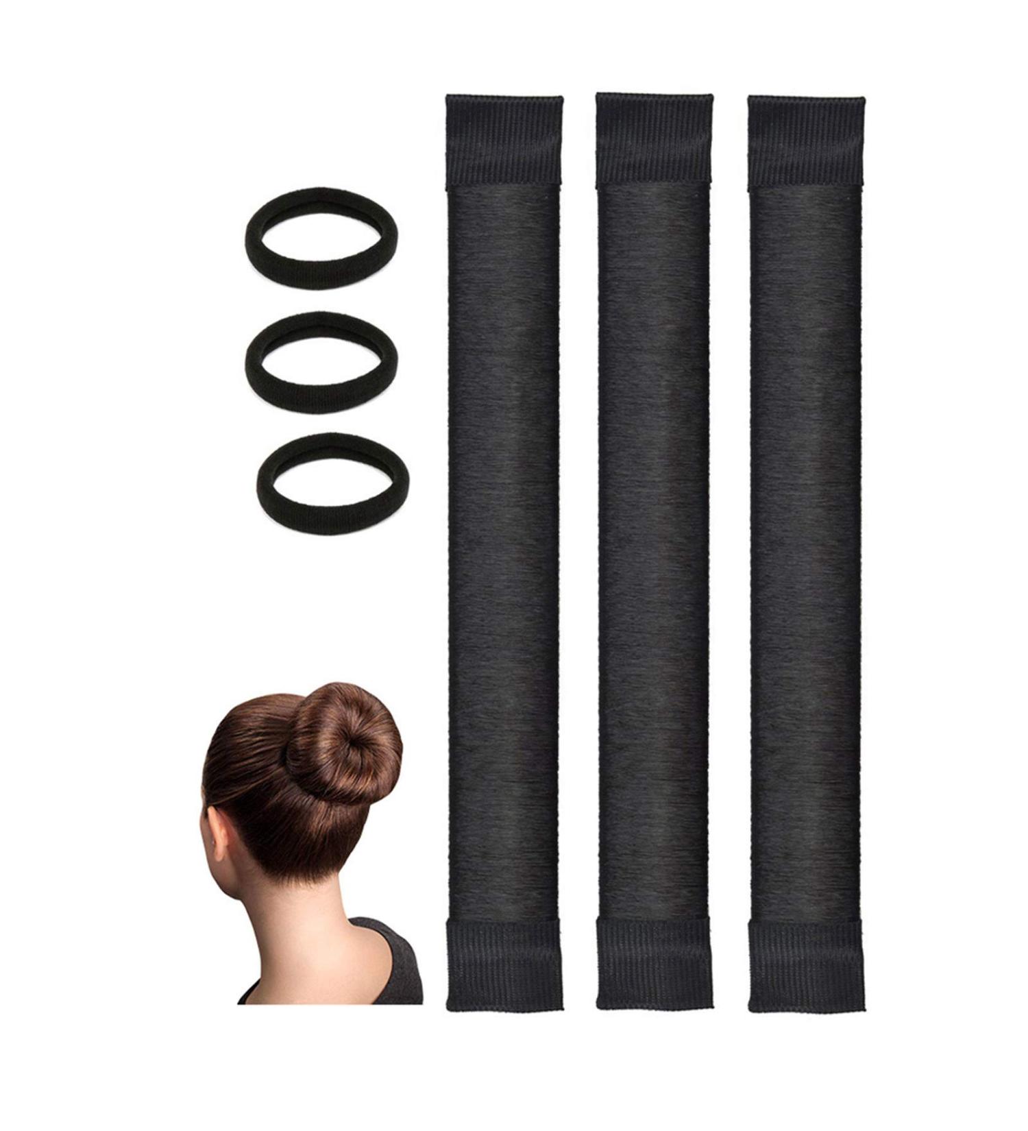 OCHILIMA Black Magic Bun Makers 3 Pcs - Professional Hair Bun Maker Set for Easy Snap and Roll - Ideal for Ballet and Ballerina Buns - Buy Online on GoSupps.com