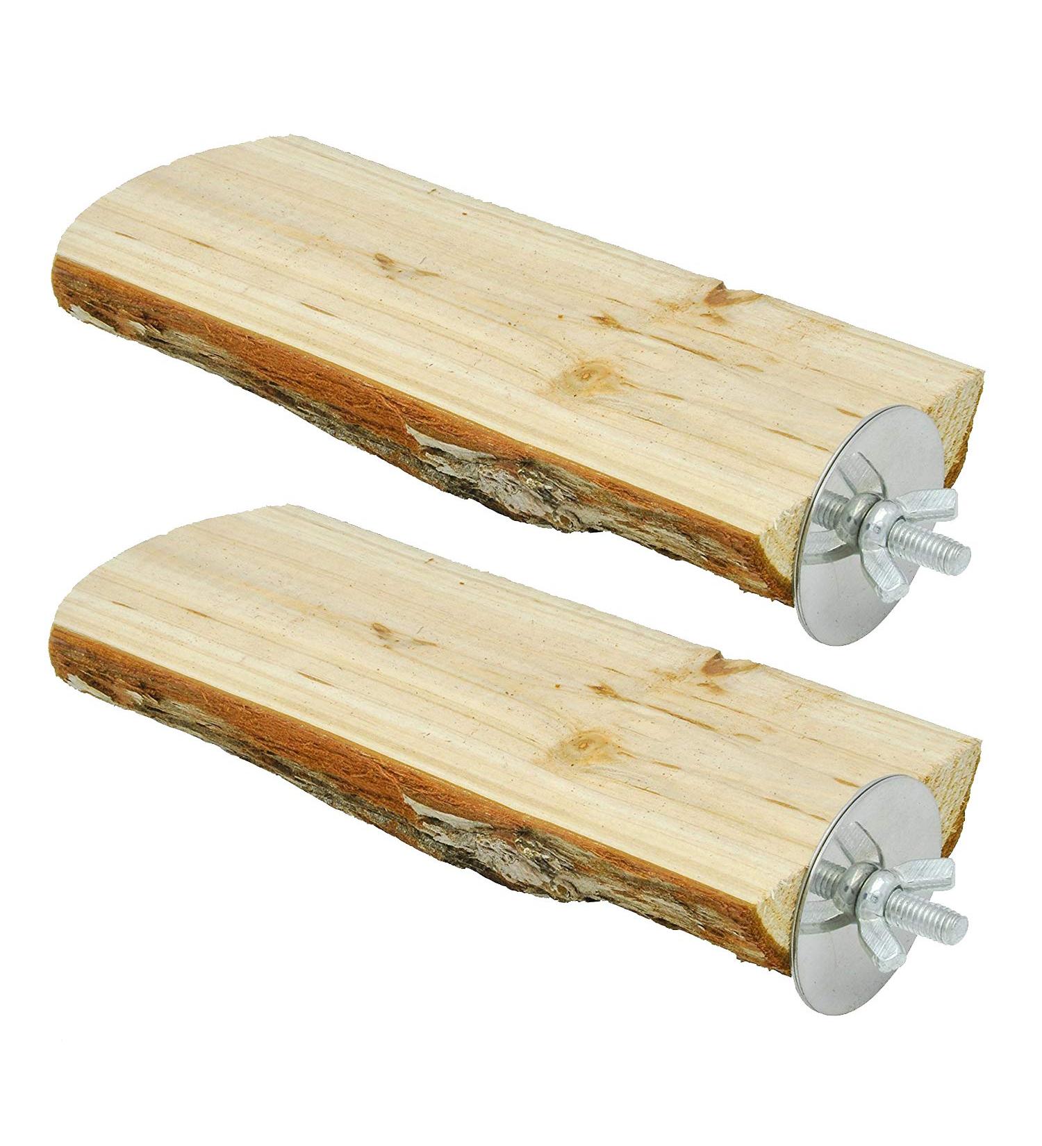 Niteangel Parrot Cage Perch - Wooden Platform for Birds (2 Pack) - Buy Online on GoSupps.com