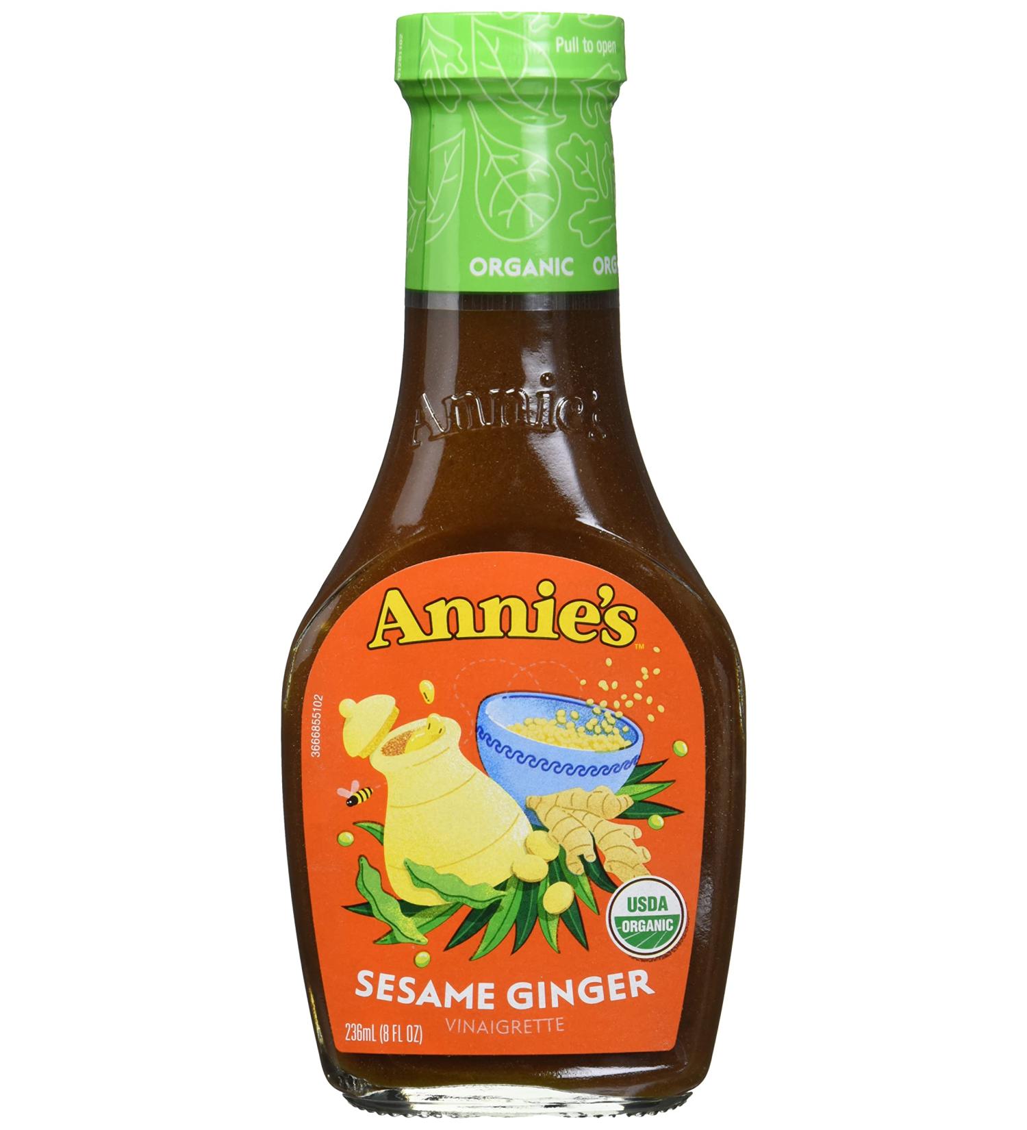 Annie's Naturals Organic Sesame Ginger Vinaigrette 8oz - Pack of 6 - Buy Online on GoSupps.com