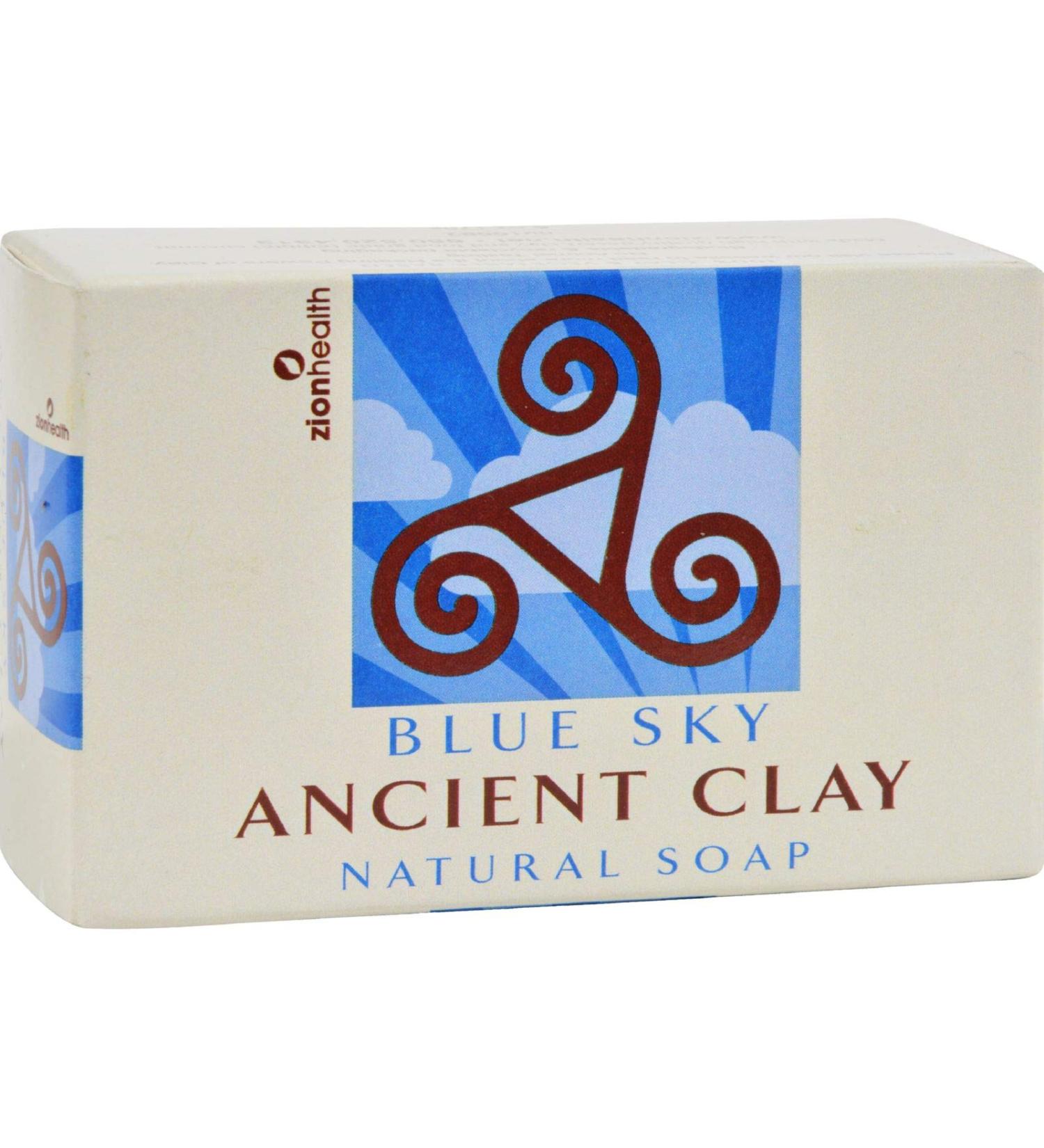 Zion Health Aicient Clay Natural Blue Sky Soap 6 Oz
