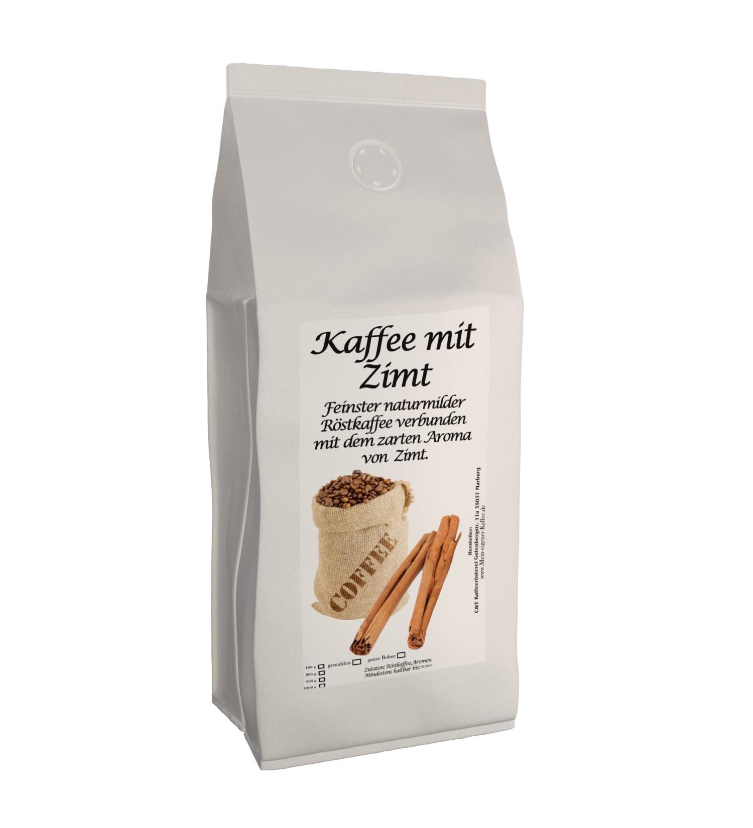 The Coffee and Tea Company Aromakaffee Flavored coffee whole beans freshly roasted from us cinnamon 500 grams - Buy Online on GoSupps.com