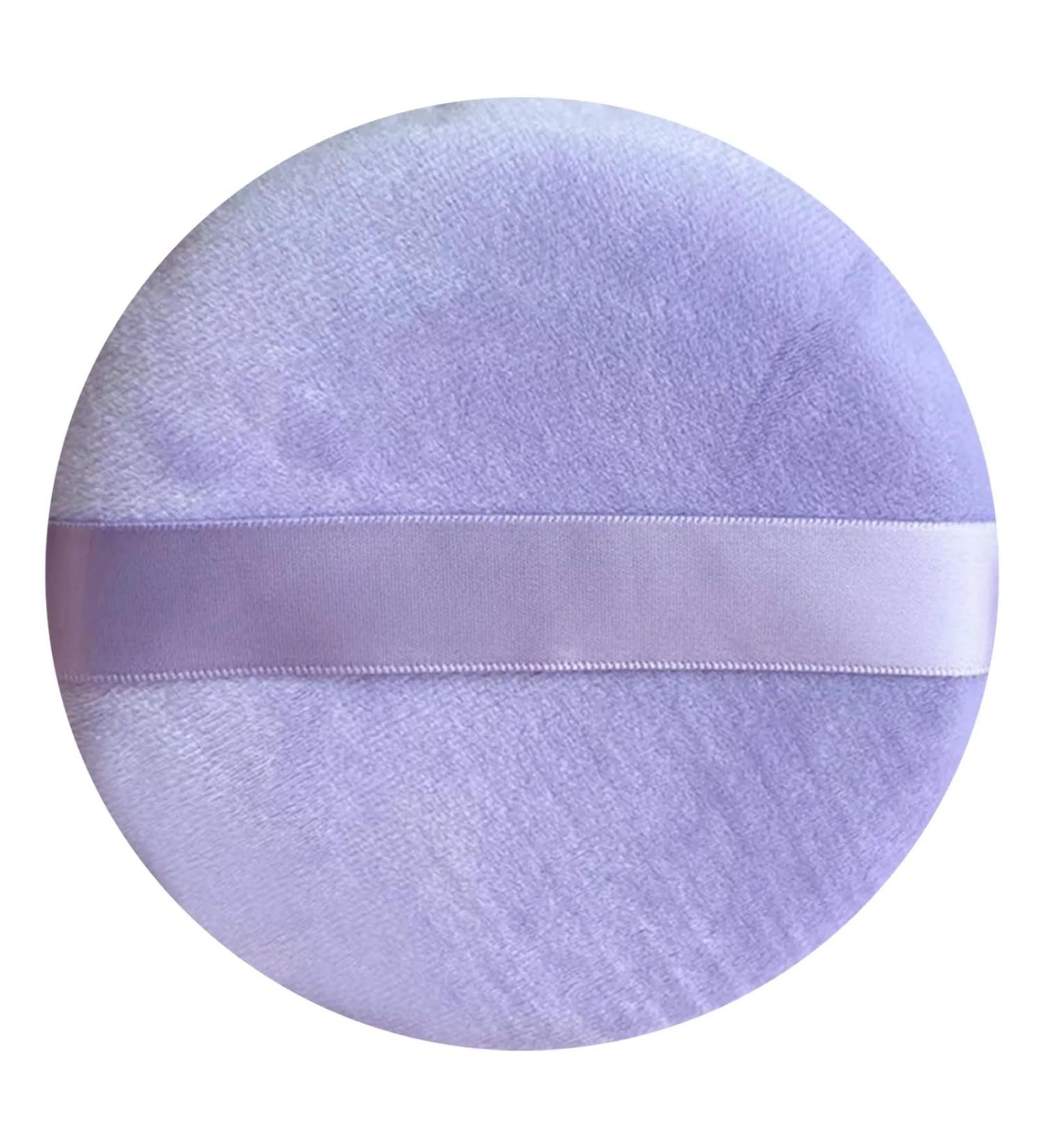 Purple Powder Puff - Ultra-Soft Super Large Makeup Applicator for Loose Powder | Fluffy Body Powder Puff for Dark Face & More - Buy Online on GoSupps.com
