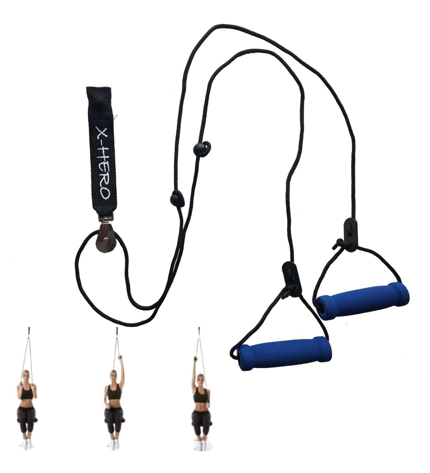 X-Hero Shoulder Pulley Exercise & Arm Rehab System for Physical Therapy - Over The Door Pulley for Frozen Shoulder Relief - Buy Online on GoSupps.com