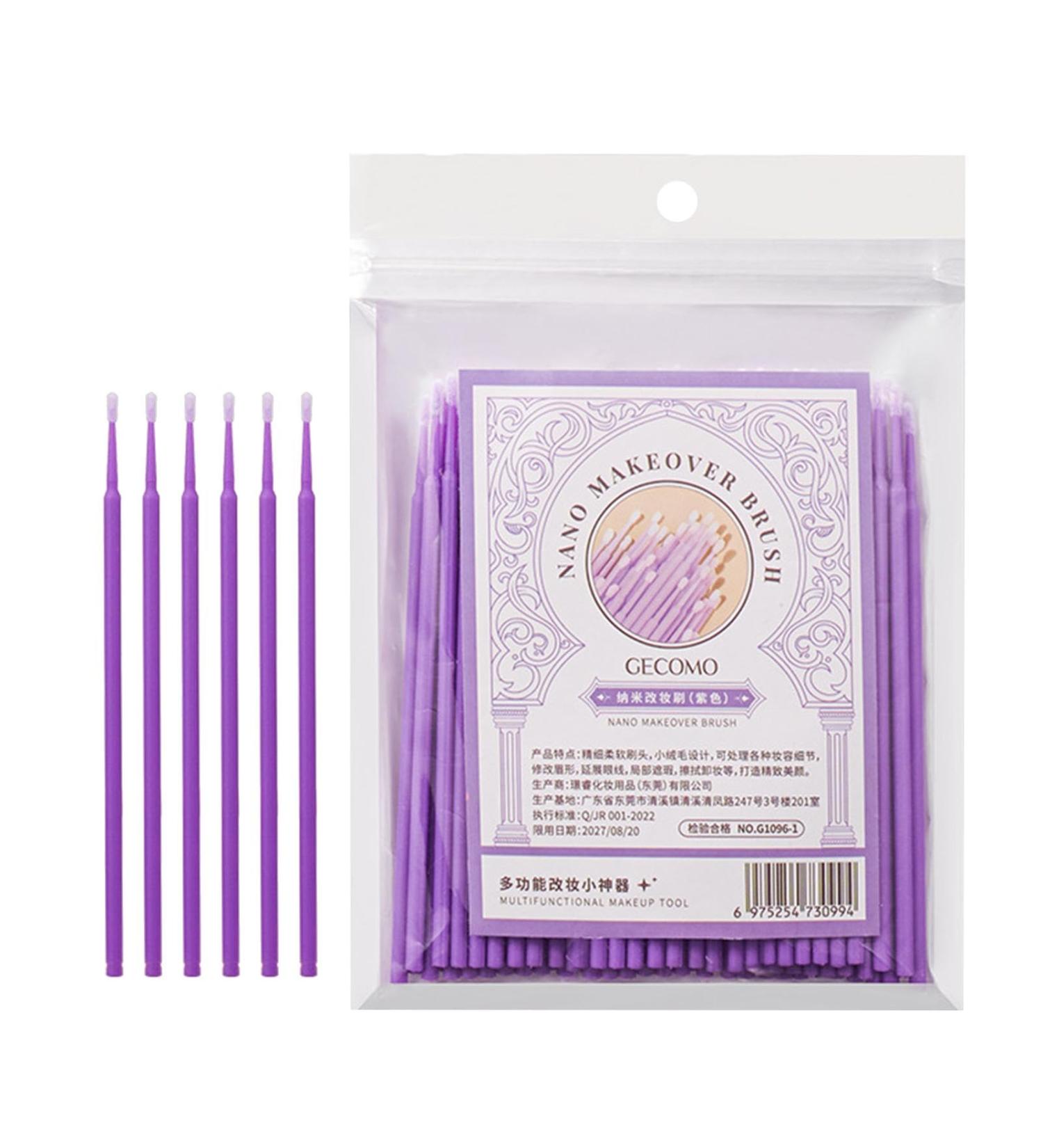 Cotton Swabs Eyelash Lash Applicator Brush Eyelash Swabs | Eyelash Applicator Soft Applicator Brush Eye Lashes Mascara Wands Mascara Brush Stick Purple - Buy Online on GoSupps.com