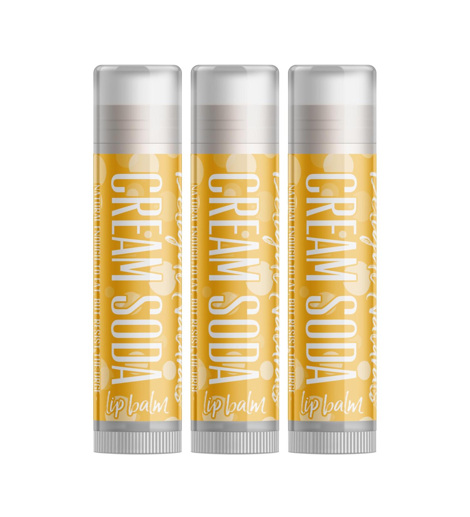 Delight Naturals Cream Soda Lip Balm - Three Pack 3 Pack - Buy Online on GoSupps.com