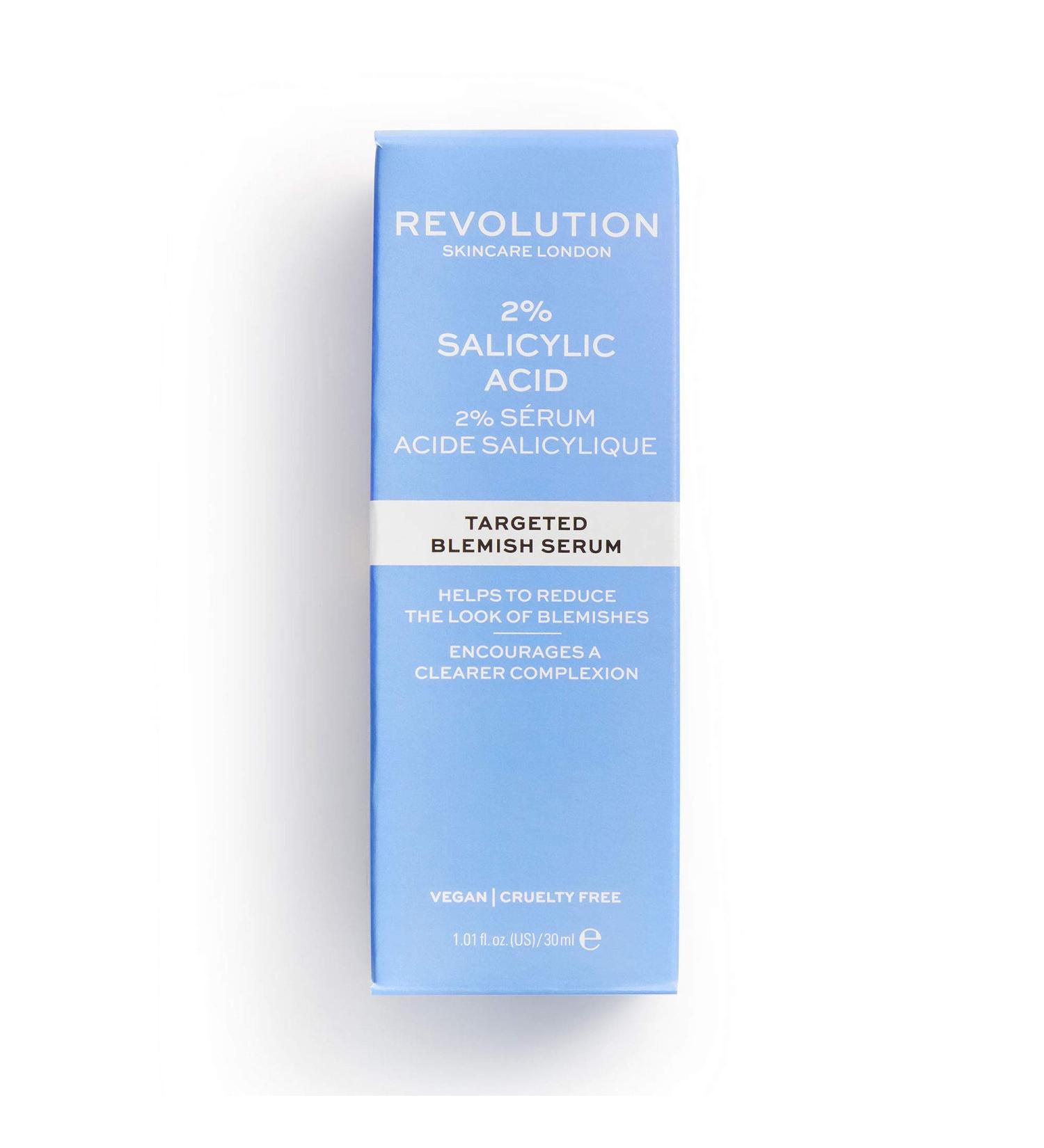 Revolution Skincare 2% Salicylic Acid BHA Serum - Clears Blemishes, Tightens Pores, Vegan & Cruelty Free - 30ml - Buy Online on GoSupps.com