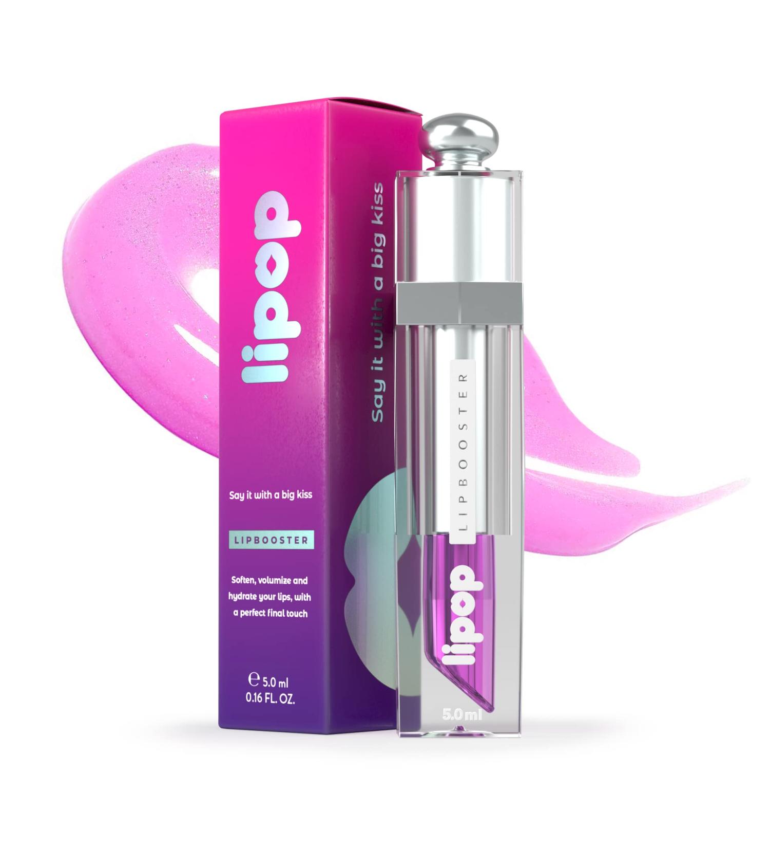 Lipop Lip Plumper Gloss - Hydrating & Volumizing with Vitamin E & Hyaluronic Acid - USA Made Plumping Lip Gloss for Full, Smooth Lips - 1 Unit - Buy Online on GoSupps.com