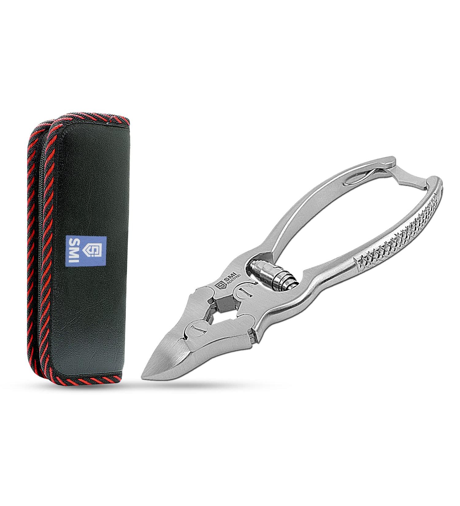 SMI Nail Tongs & Footnail Pliers - Stainless Steel Toenail Scissors & Clippers for Ingrown & Thick Nails - Includes Case - Buy Online on GoSupps.com