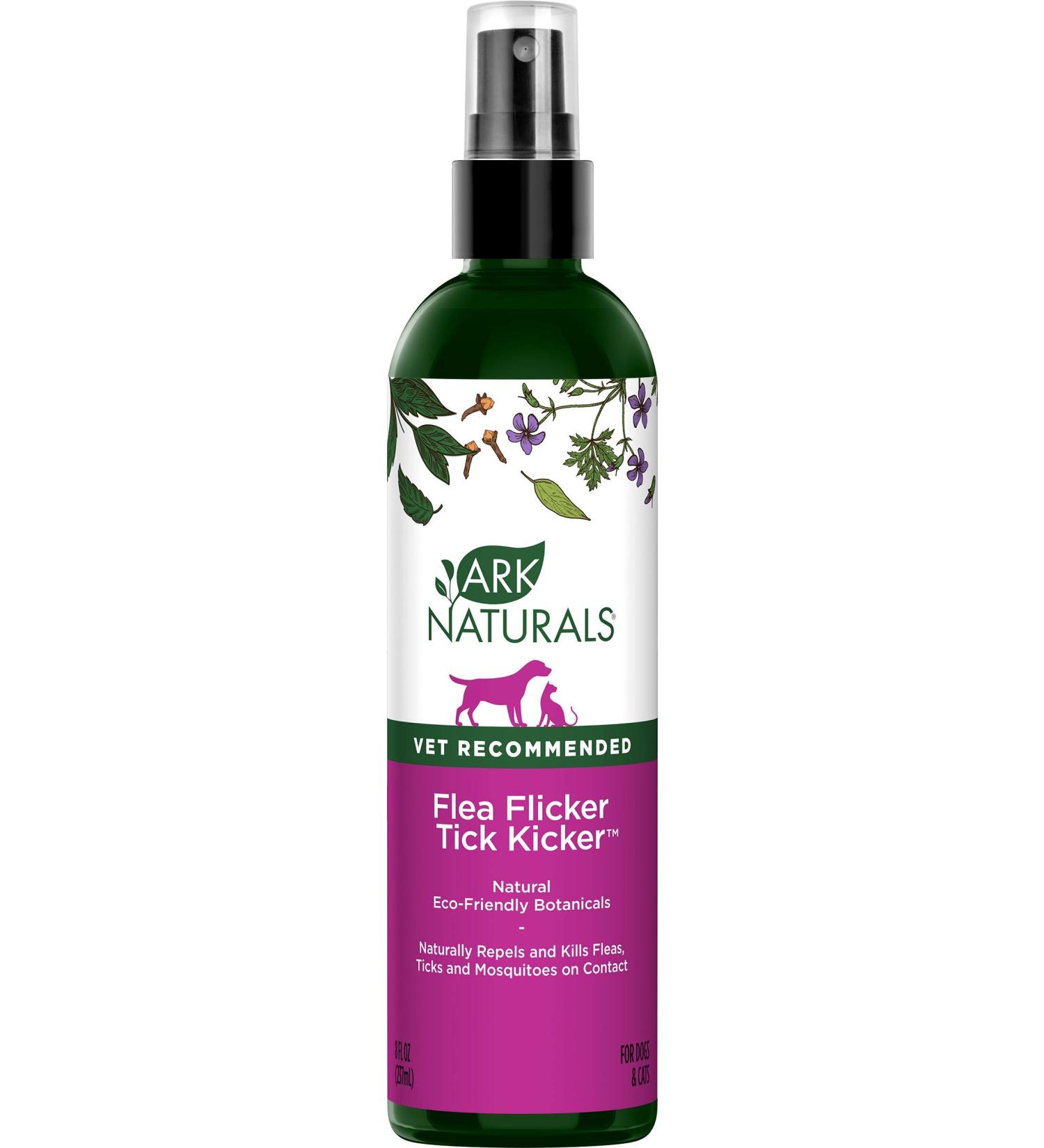 Flea Flicker Tick Kicker - Natural Flea & Tick Repellent for Cats & Dogs, 8 oz - Buy Online on GoSupps.com
