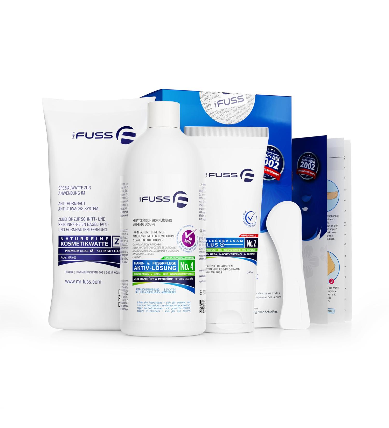 Mr. Fuss No.4 Advanced Pack - Large Nail Skin & Corneal Remover Savings Package 200ml | International Shipping Available - Buy Online on GoSupps.com