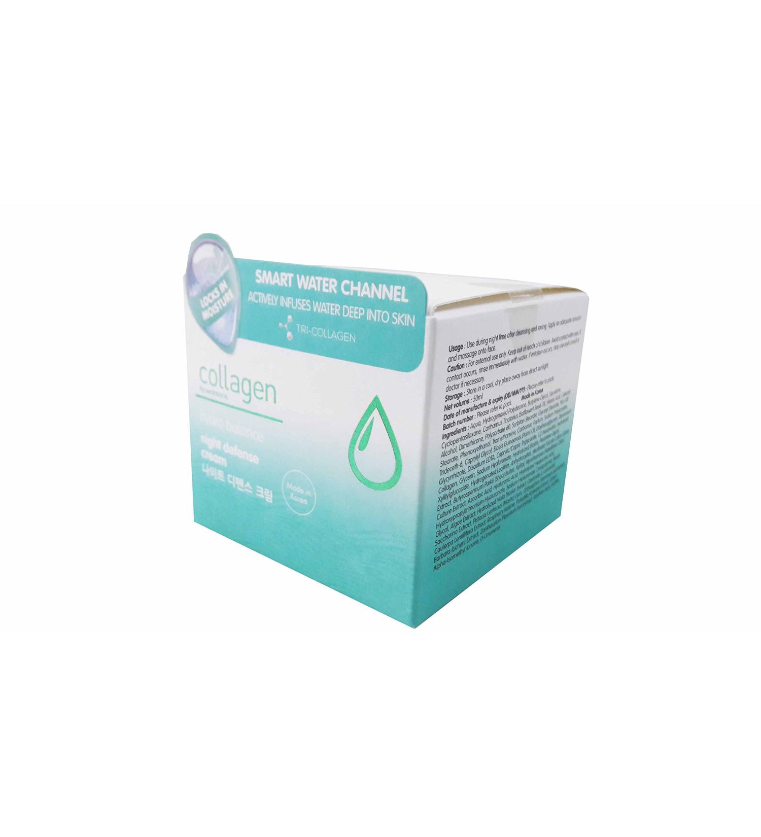 2 packs of Collagen by Watsons. Hydro Balance Night Defense Cream maintains the optimal sebum-moisture balance in your skin and protects it against greasiness and dryness. (50 ml/pack) - Buy Online on GoSupps.com
