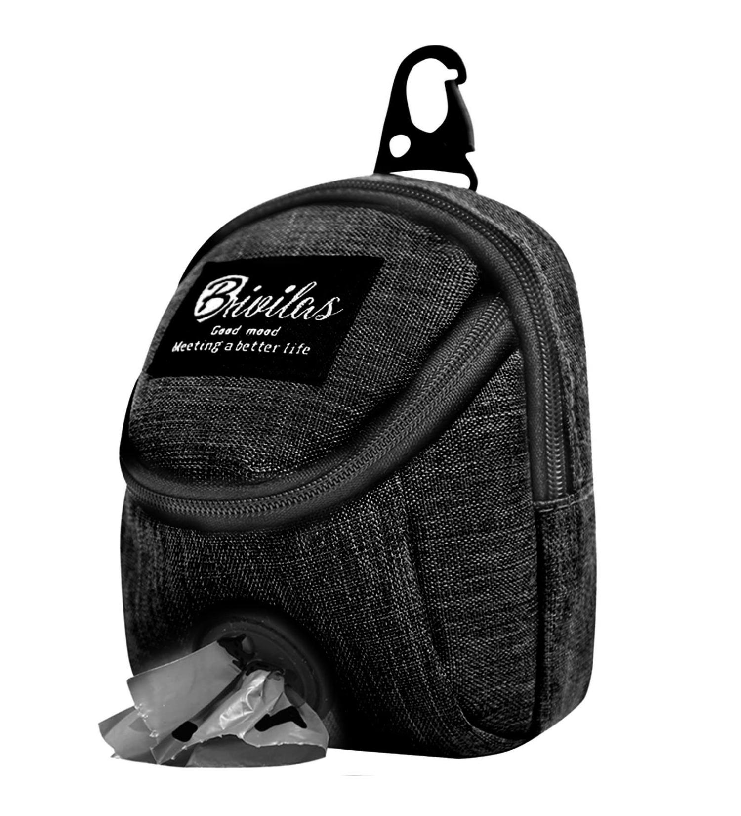 Yoosso Multifunctional Dog Training Treats with Feces Bag Dispenser - Black | Premium Dog Training Delicacies for Walks & Training - Buy Online on GoSupps.com
