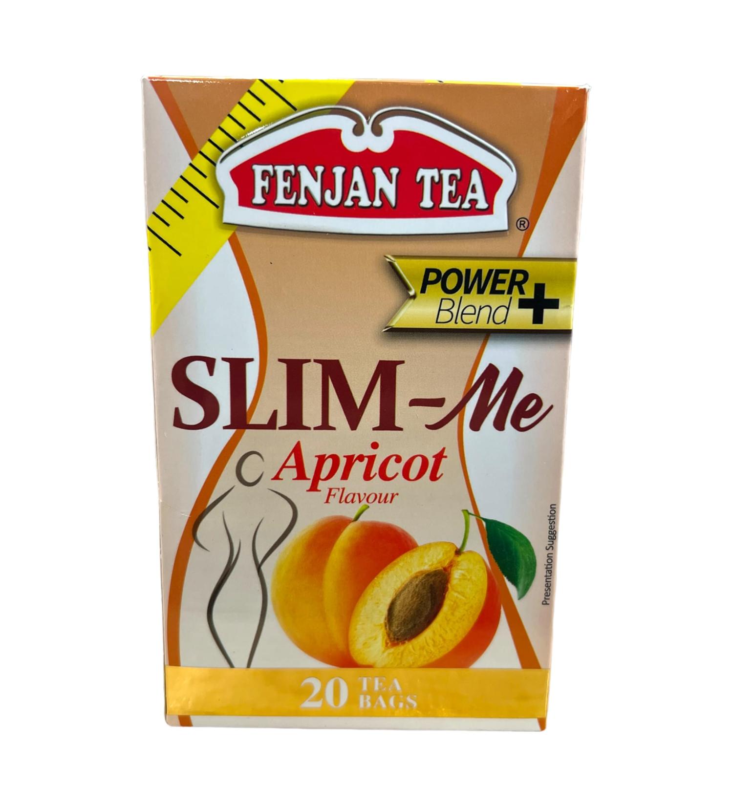 Fenjan Tea Power Blend+ Slim- Me Apricot Flavour Tea Bags (40g) 2o Tea Bags Pack of 6 120 Tea Bags in Total
