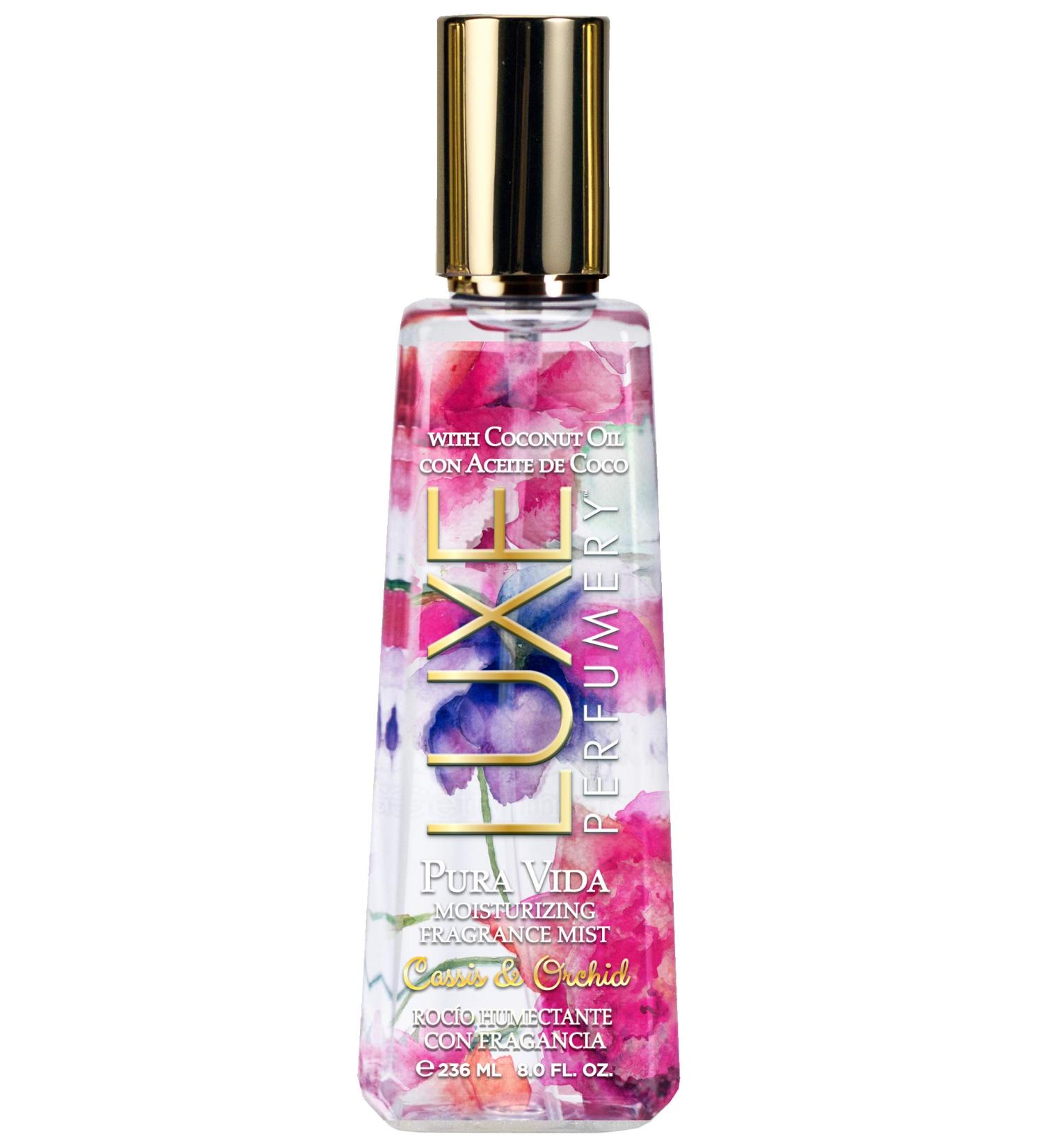 Luxe Perfumery Pura Vida Moisturizing Body Mist Cassis/Orchid 8 Fl Oz pink (38949981203-Parent) pink 7.98 Ounce (Pack of 1) - Buy Online on GoSupps.com