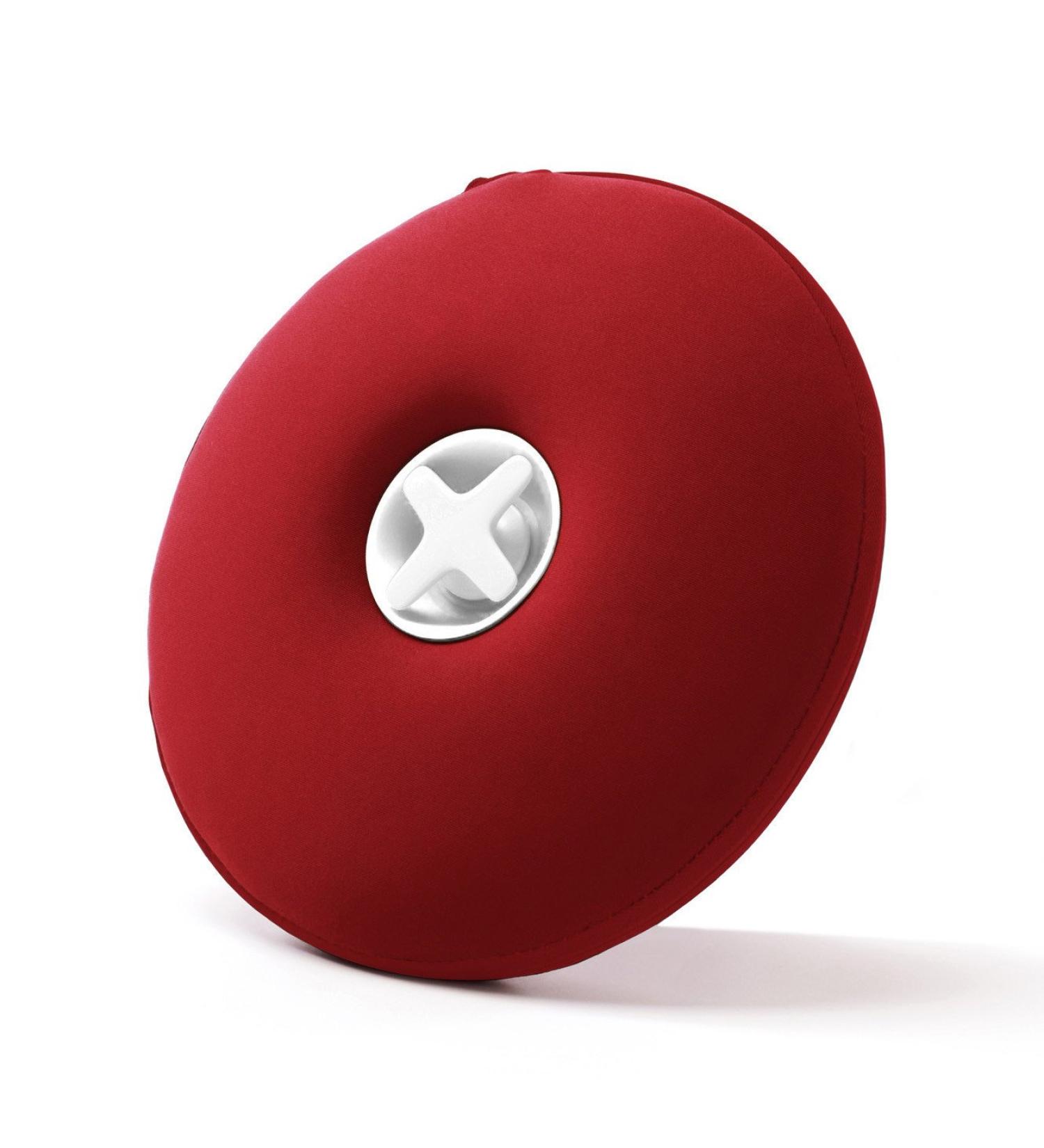 Authentics Pill Hot Water Bottle 1.9L with Neoprene Cover - Red PVC/Nylon | Comfortable & Durable Heat Relief - Buy Online on GoSupps.com