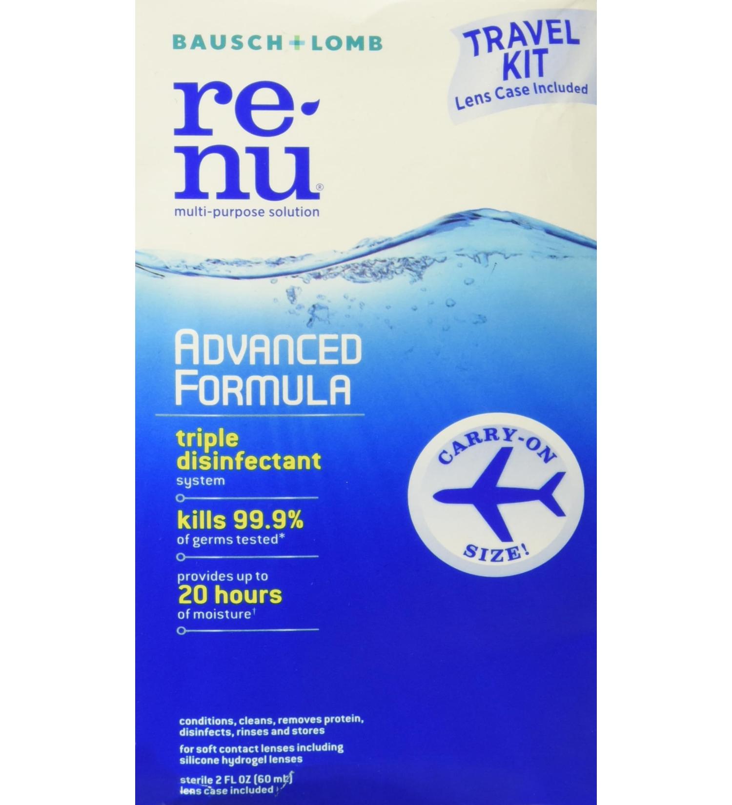 Renu Advanced Formula Contact Lens Solution 2 oz Travel