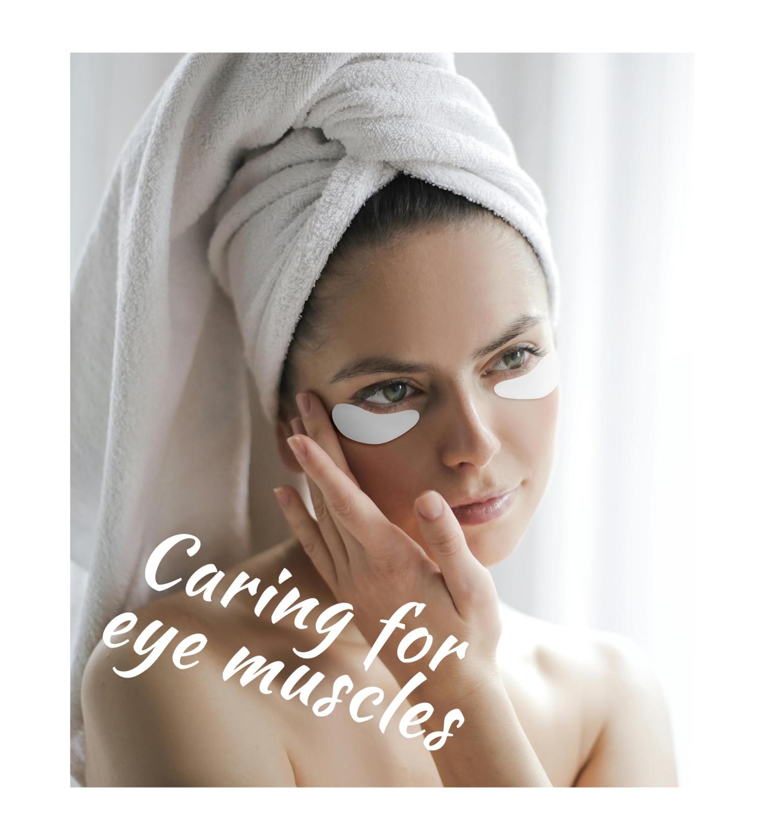 Sonnorel 4 Pairs of Silicone Eye Wrinkles Matte Anti-Aging Reusable Silicone Matte Reduce Skin Wrinkles Patch Mouth and Eye Smile Fine Lines (White and Purple) - Buy Online on GoSupps.com
