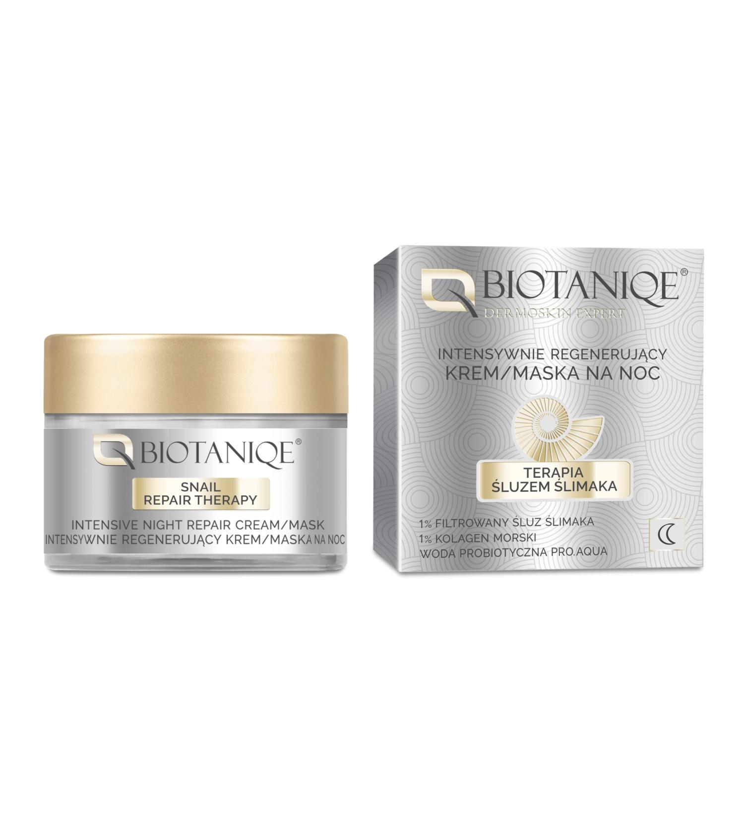 Biotaniqe Snail Repair Therapy - Intensive Night Repair Cream/Mask 50 ml